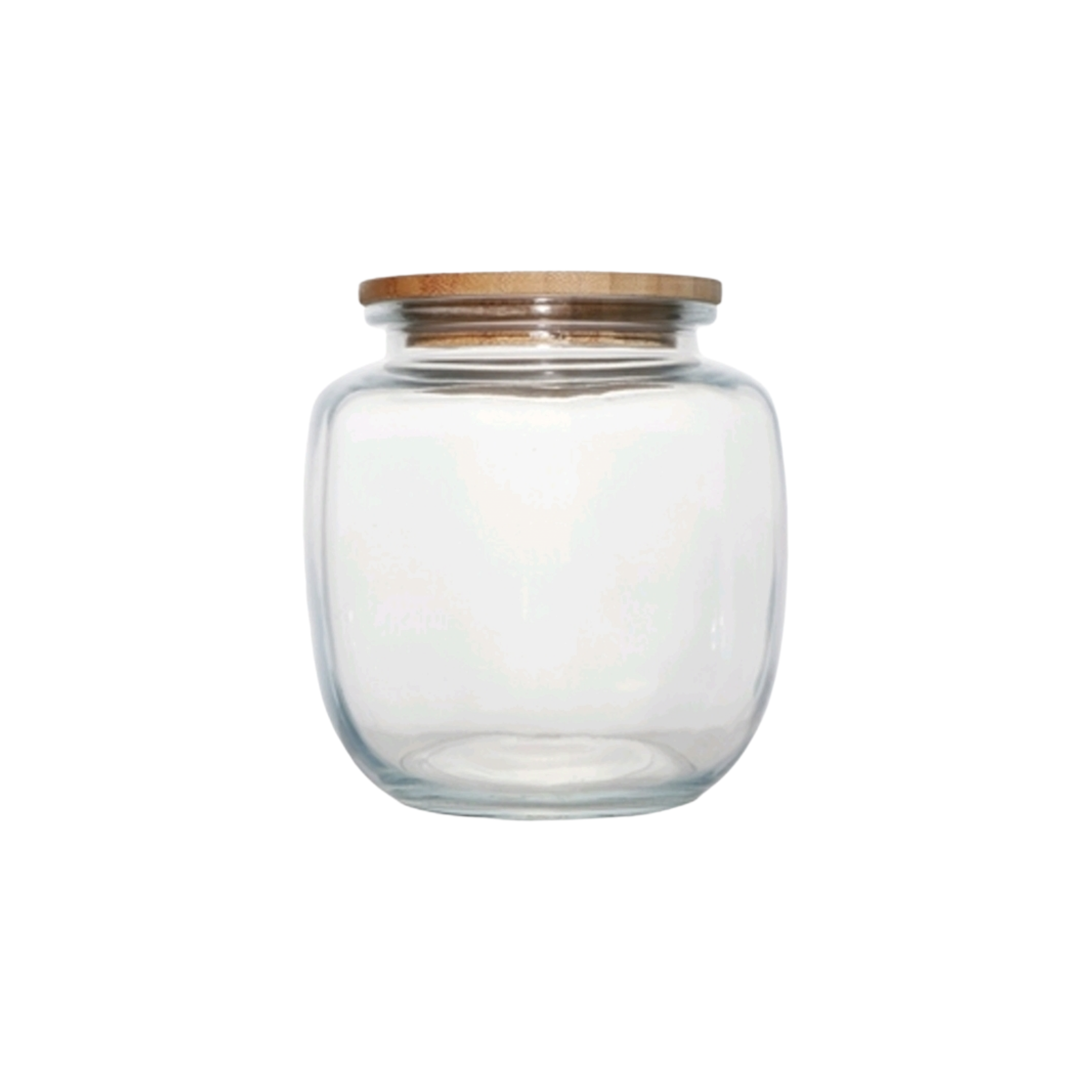 Glass Canister Storage Jar Round 1.8L with Bamboo Lid 27249