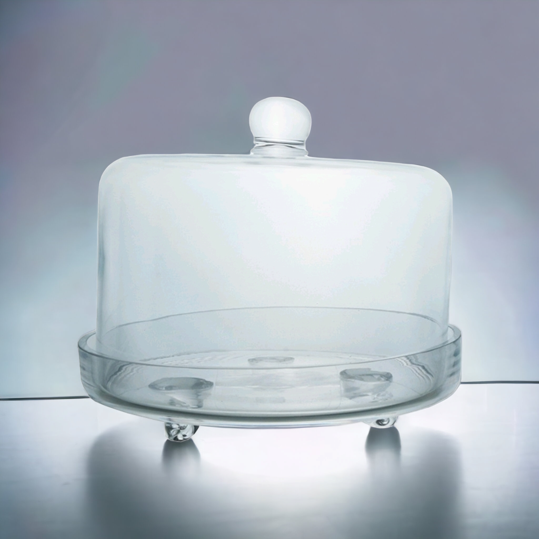 Glass Cake Dome Footed 24x28cm 34537