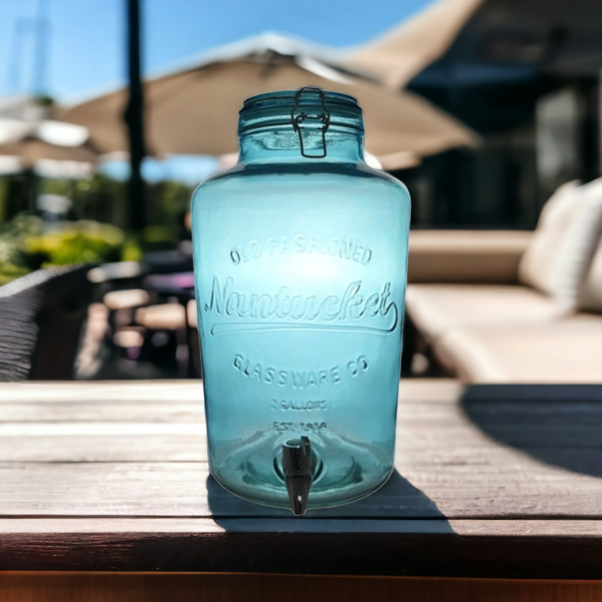 Aqua Beverage Dispenser 8L Jar with Clip Lid 26719