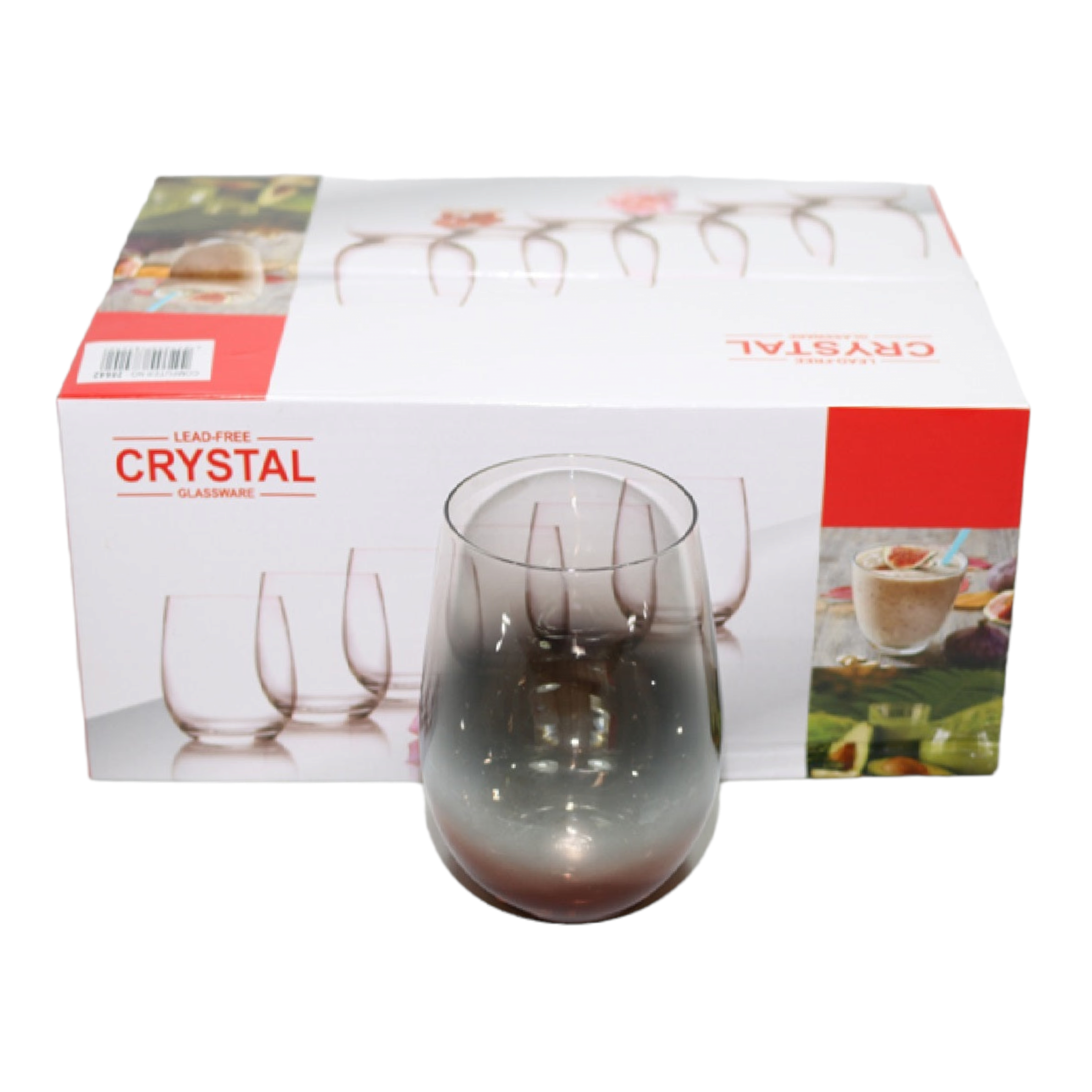 Crysta Glass Tumbler Whisky Copper and Gold Tint 28642
