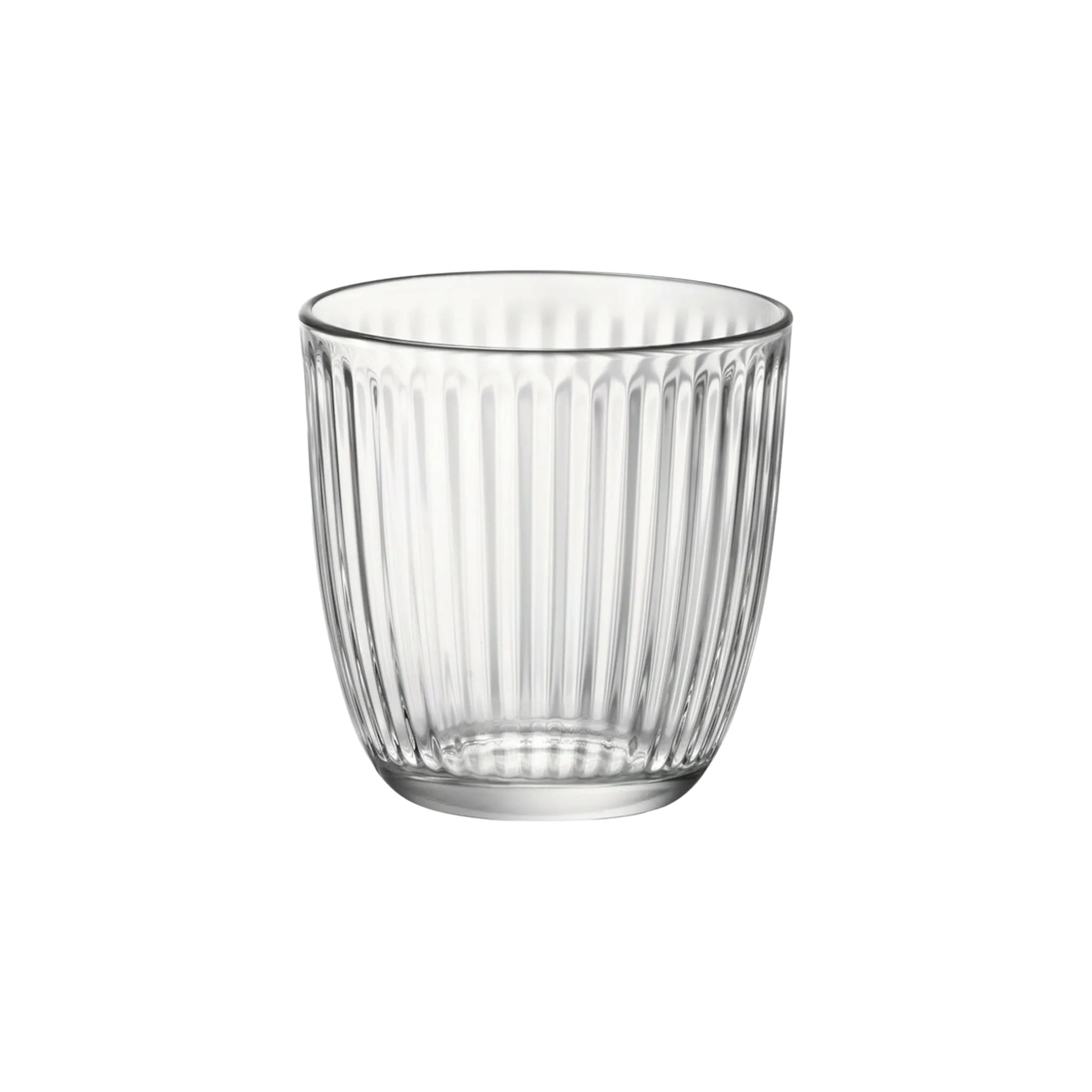 Pasabahce Glass Tumbler Ribbed Pattern Whisky 39722