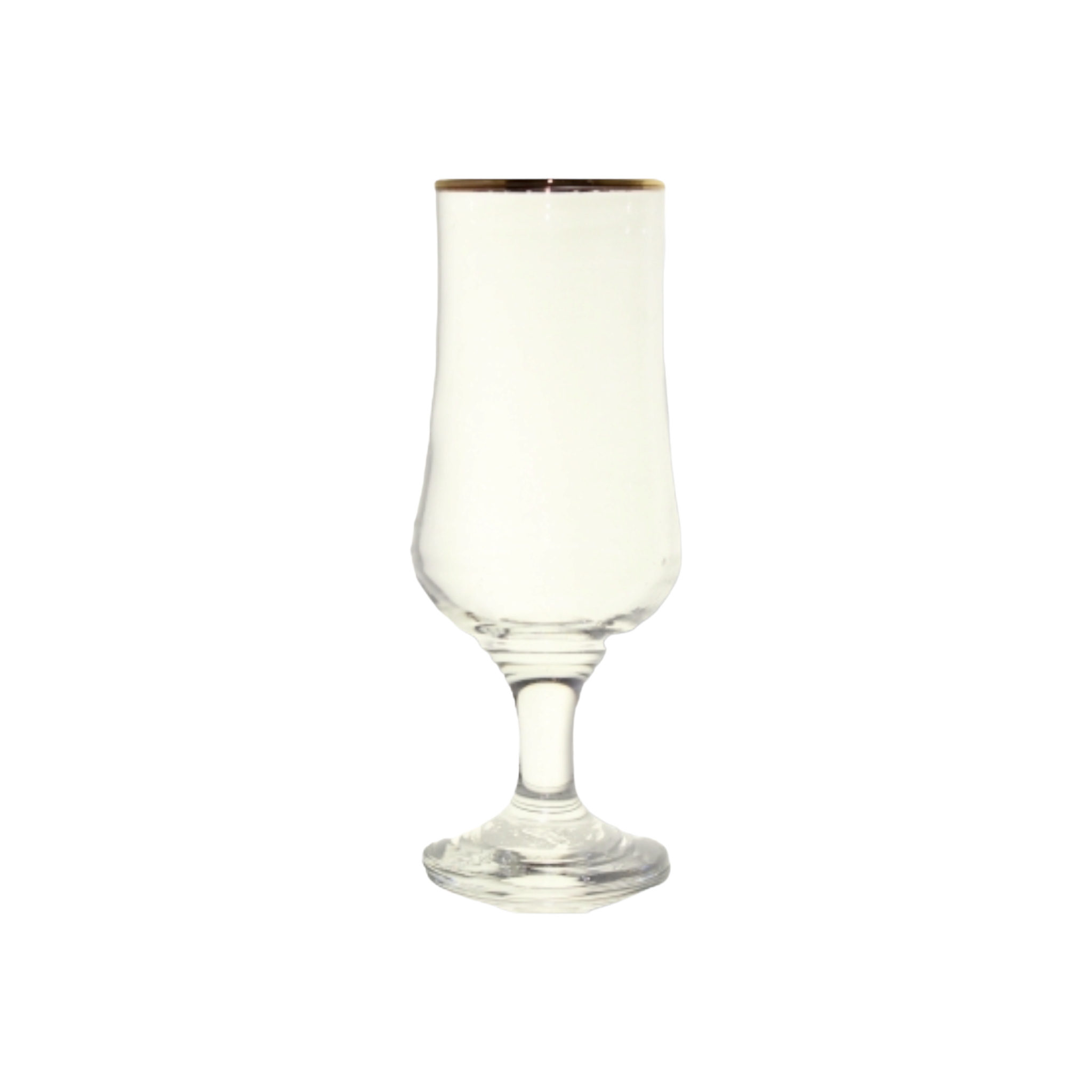 Glass Tumbler 370ml Cocktail Gold Rim Wine