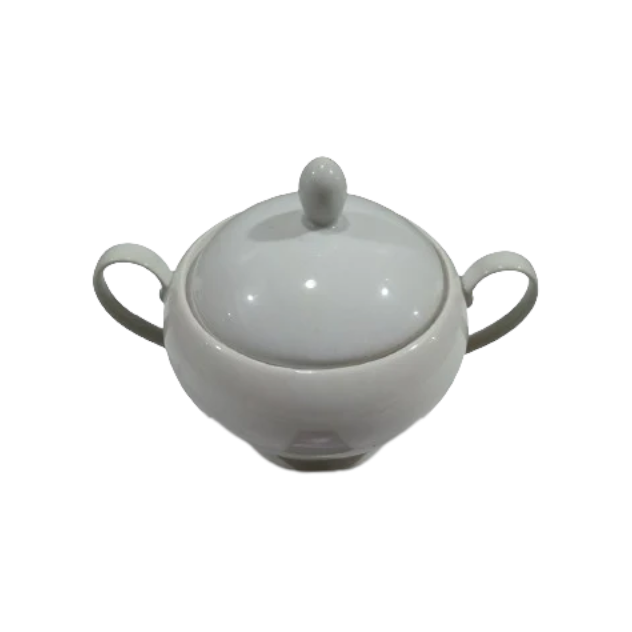 Ceramic Soup Bowl White 1000ml with Lid