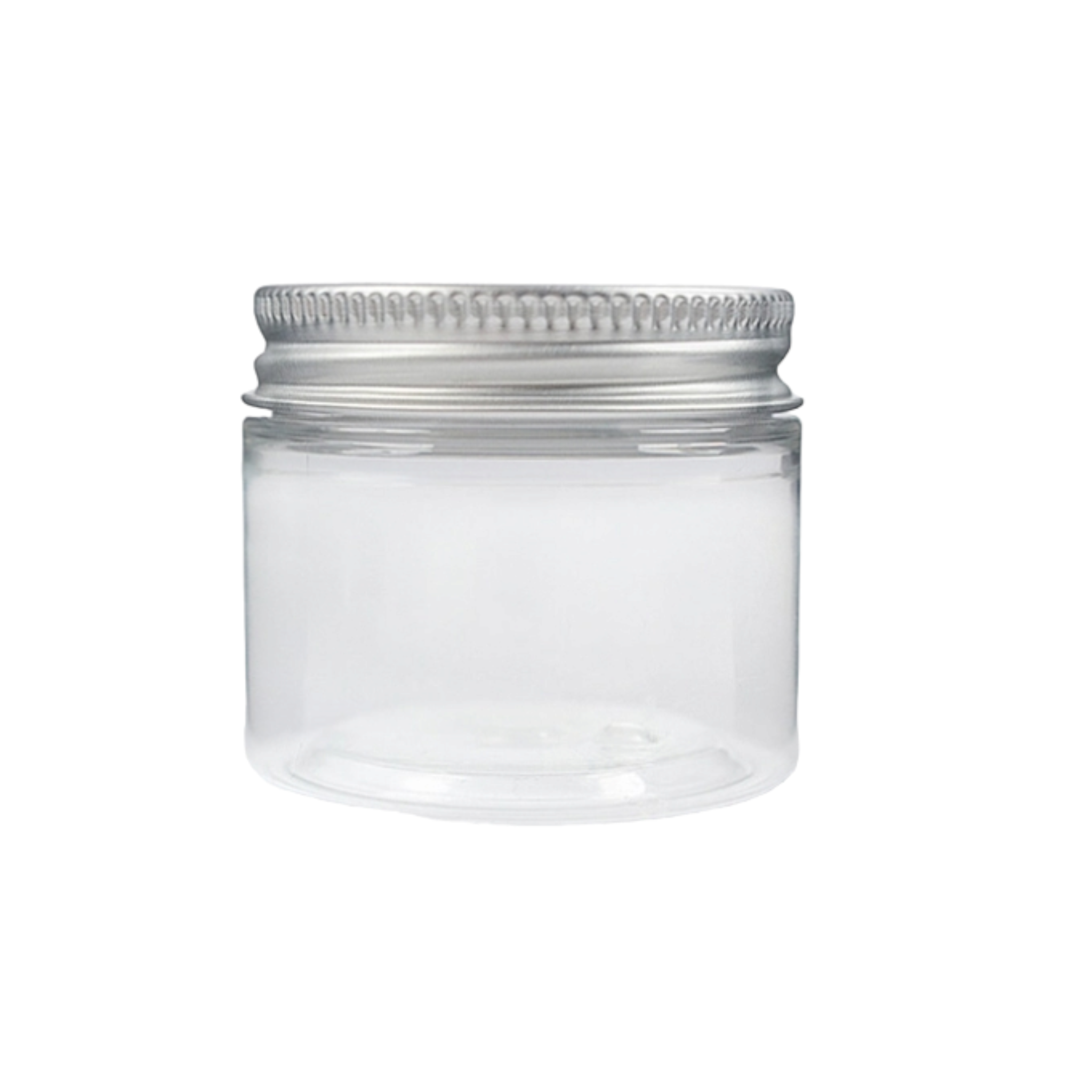 PET Plastic Jar with Aluminium Screw on Lid