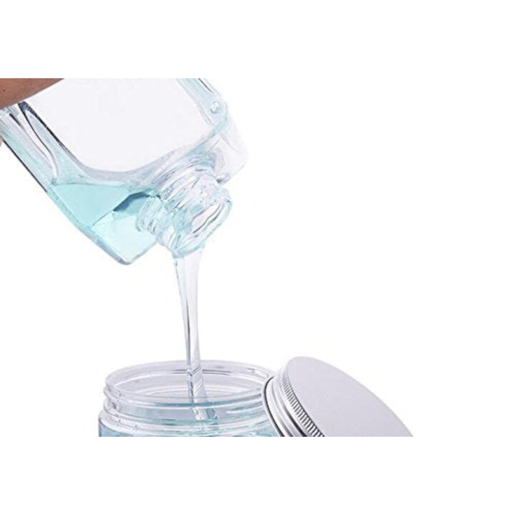 PET Plastic Jar with Aluminium Screw on Lid