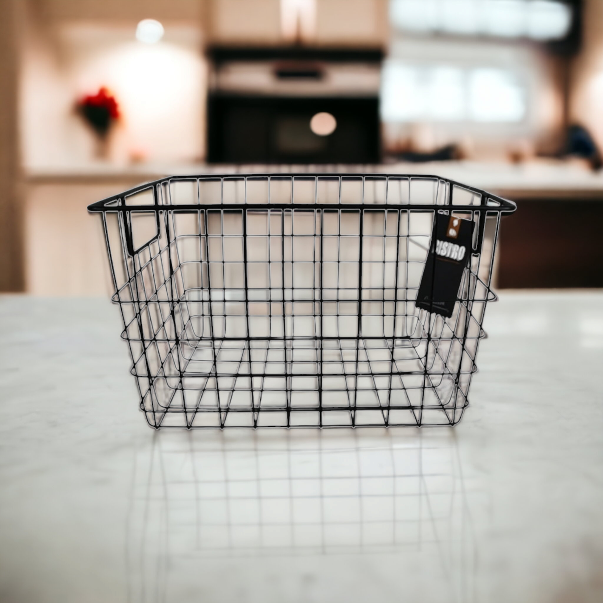 Serving Basket Metal 32x29x19cm Black 21518