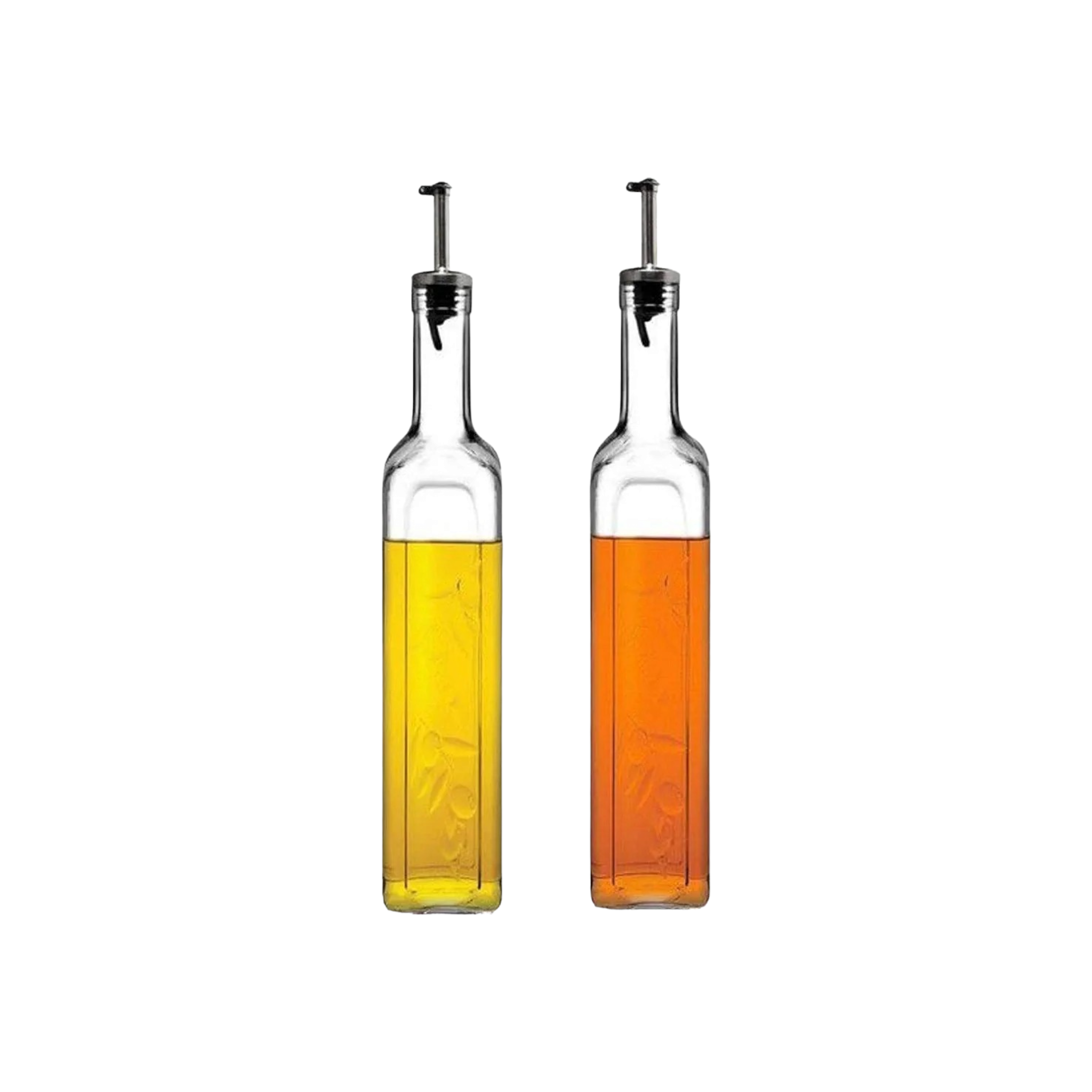 Pasabahce 500ml Oil & Vinegar Set with Metal Pourer 2pcs 24003
