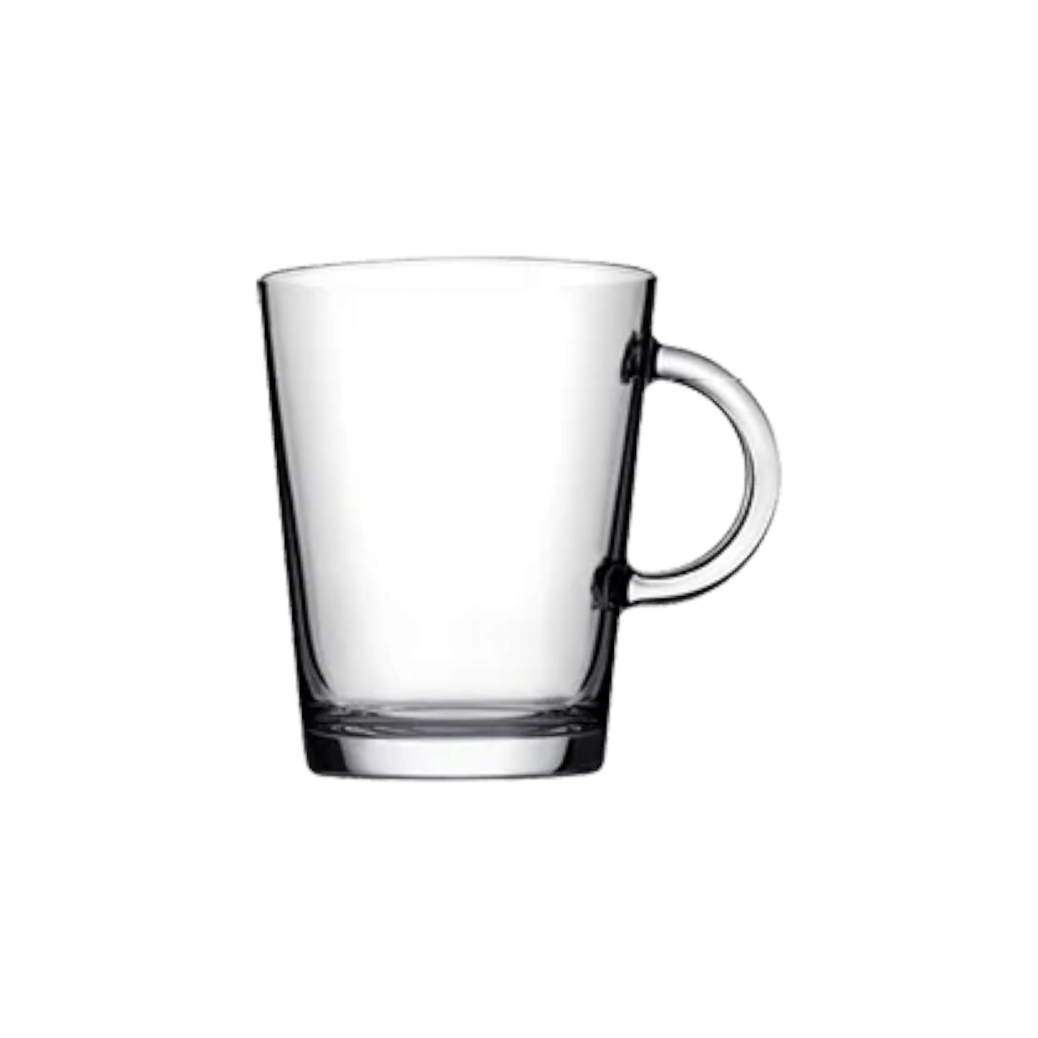 Pasabahce Tribecca Café Latte Mug 400ml with Plate 2pc Set 23581