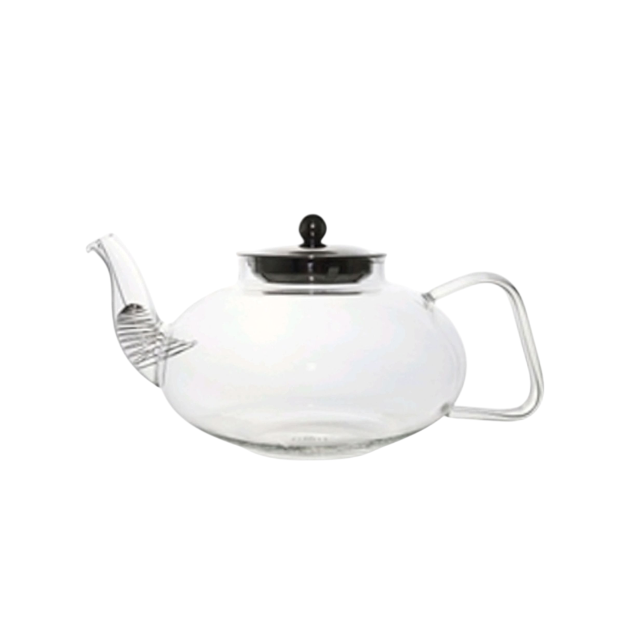 Barista Glass Teapot Single Wall with Silver Lid 1.2L 10252