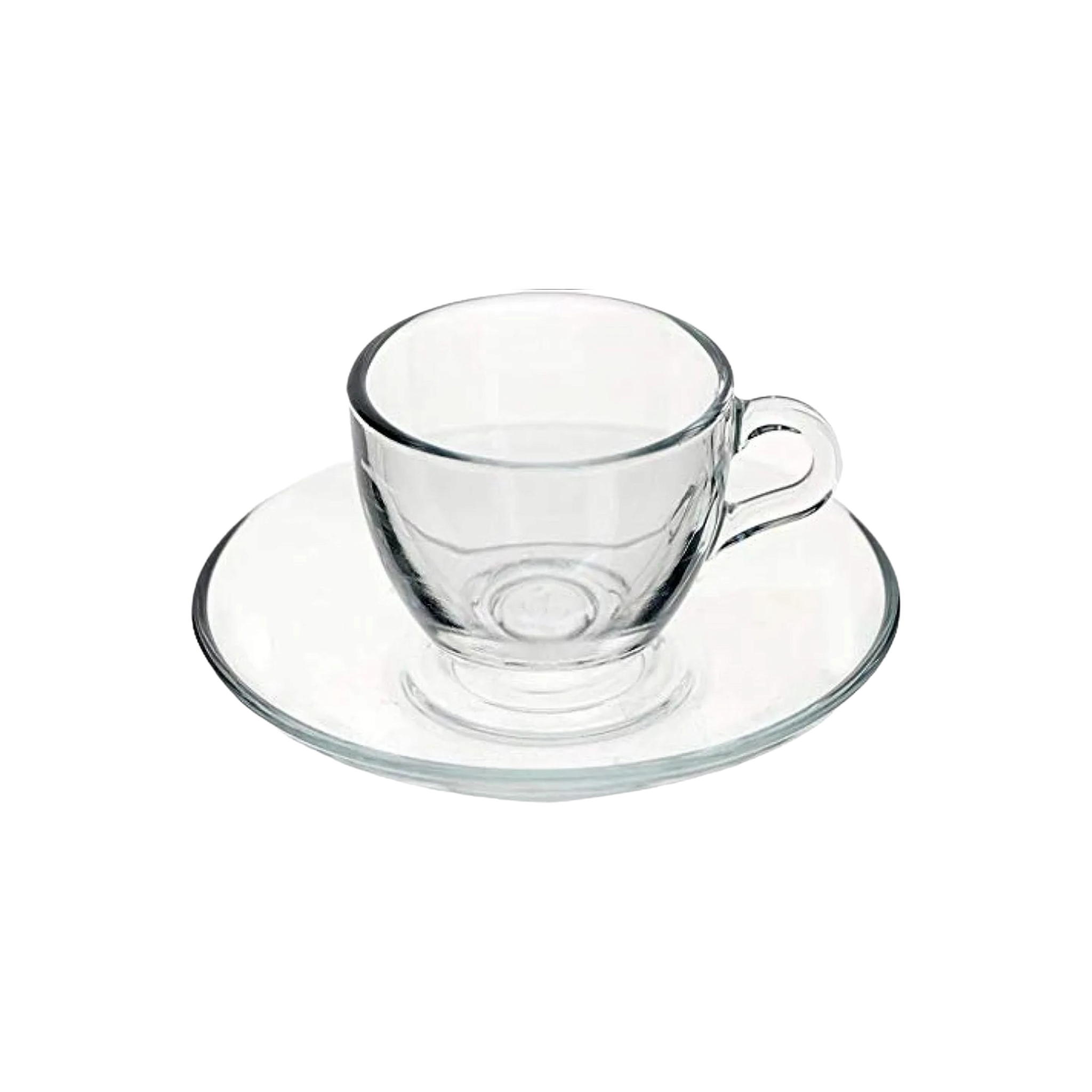 Pasabahce Espresso Cup & Saucer 85ml 6pc Set 23623