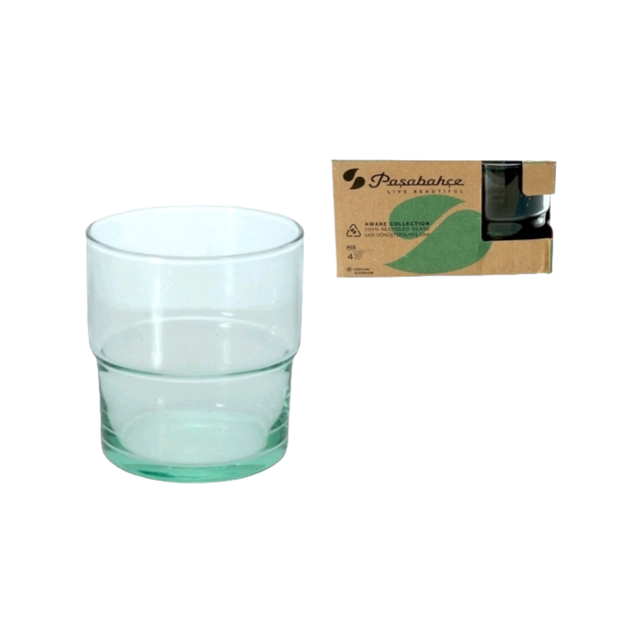 Pasabahce Hill Recycled Glass Tumbler 300ml 4pack 23100