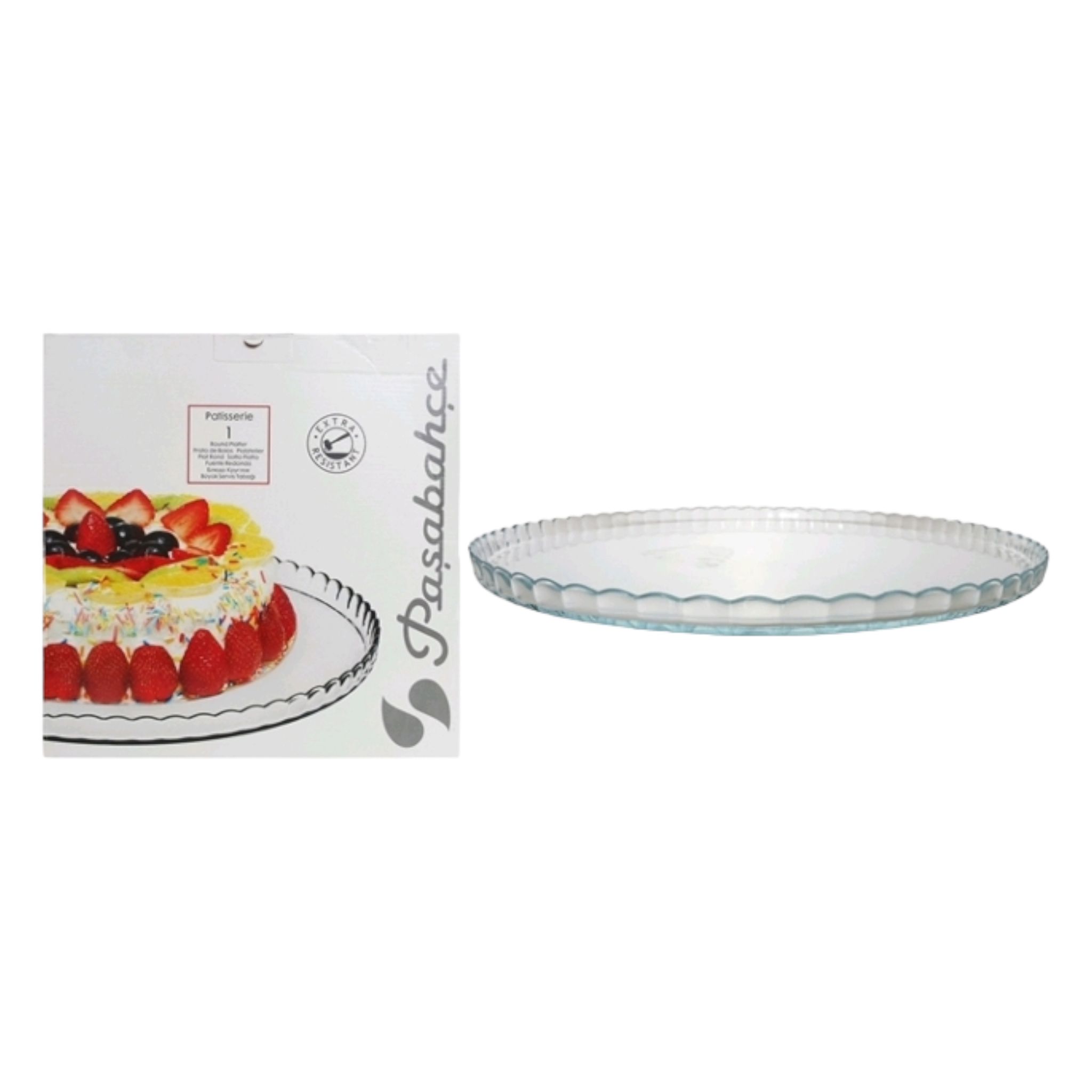 Pasabahce Patisserie Cake Platter 32cm Serving Tray 23094