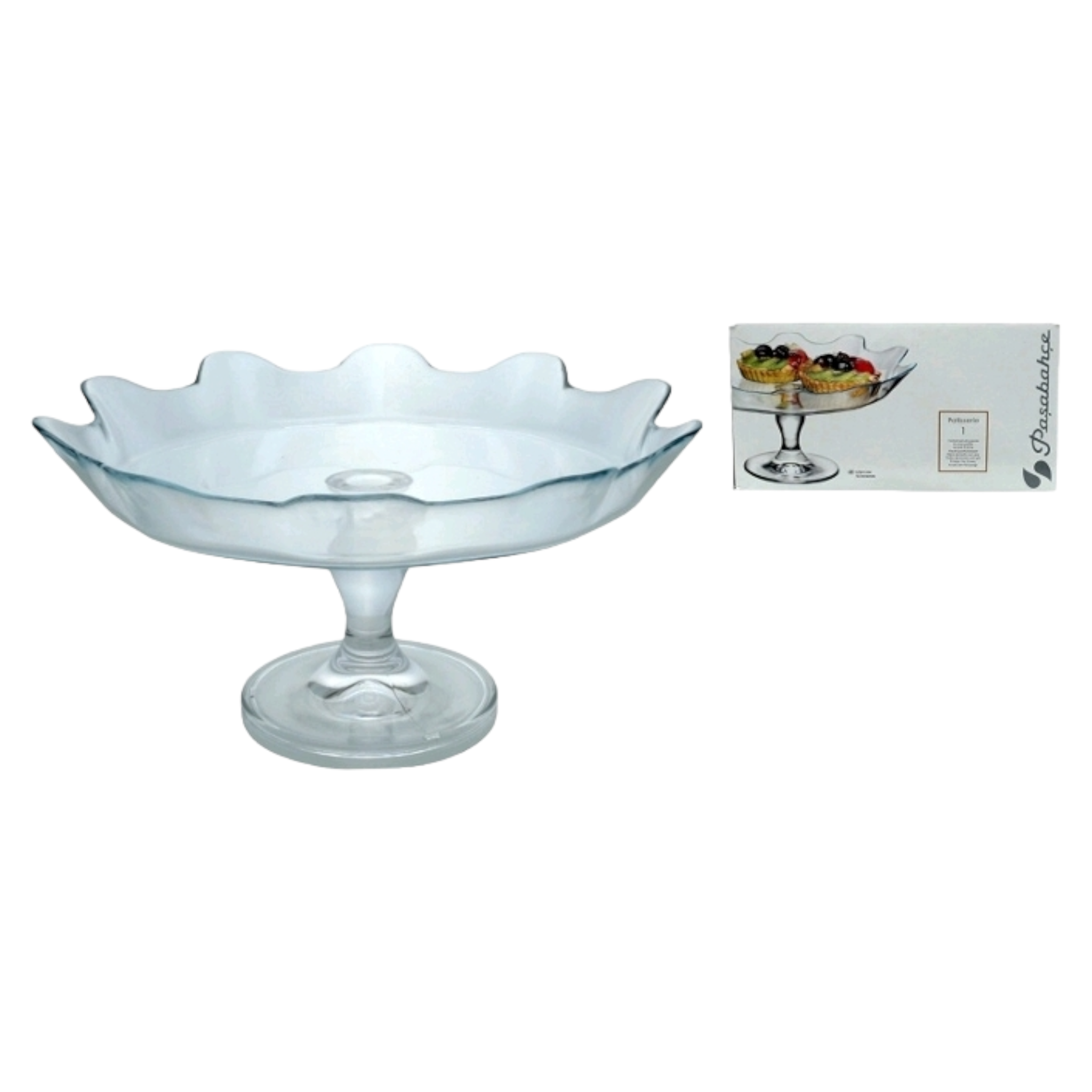 Pasabahce Patisserie Server Platter Footed 320mm 23091