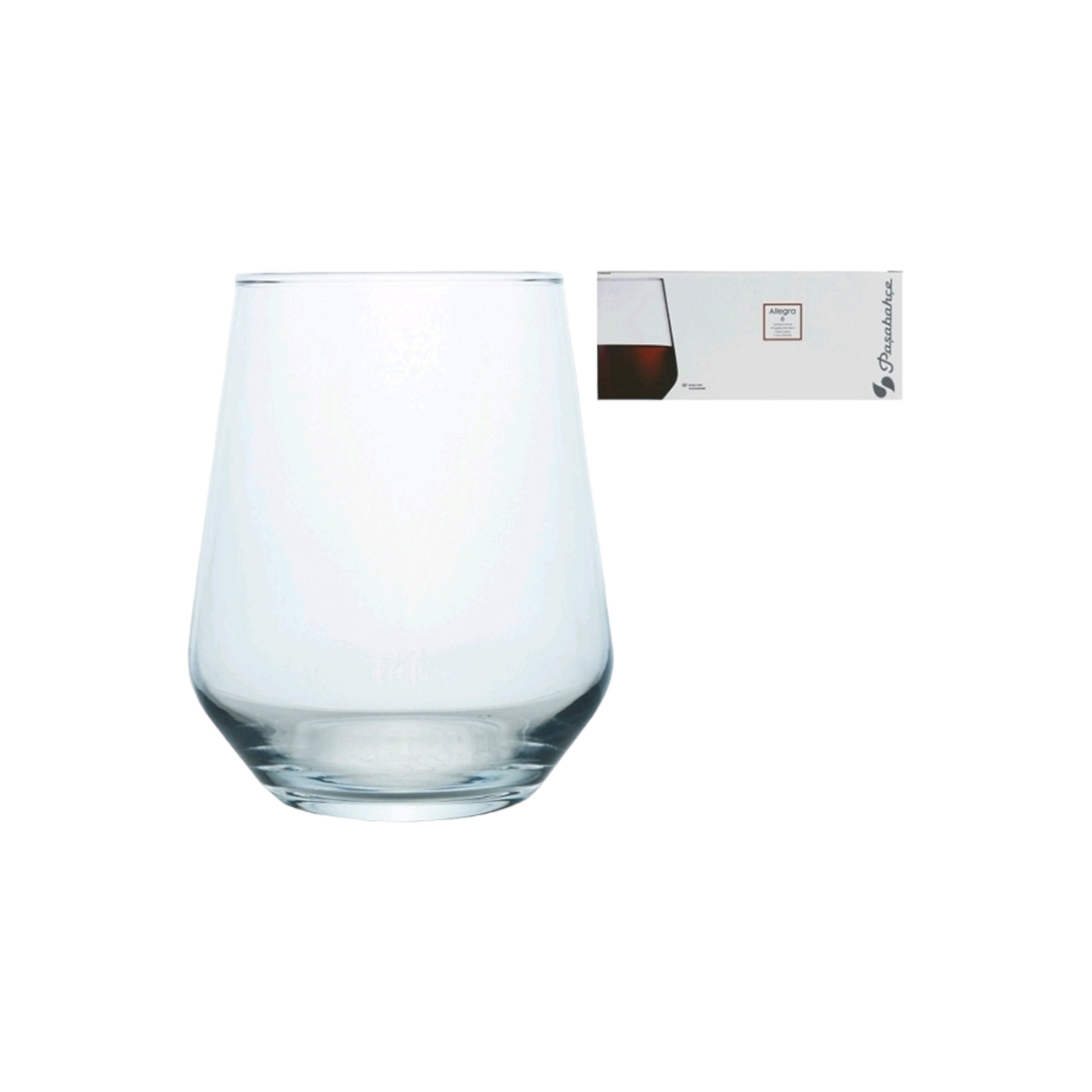 Pasabahce Allegra Glass Tumbler 425ml Whisky 6pack 23004