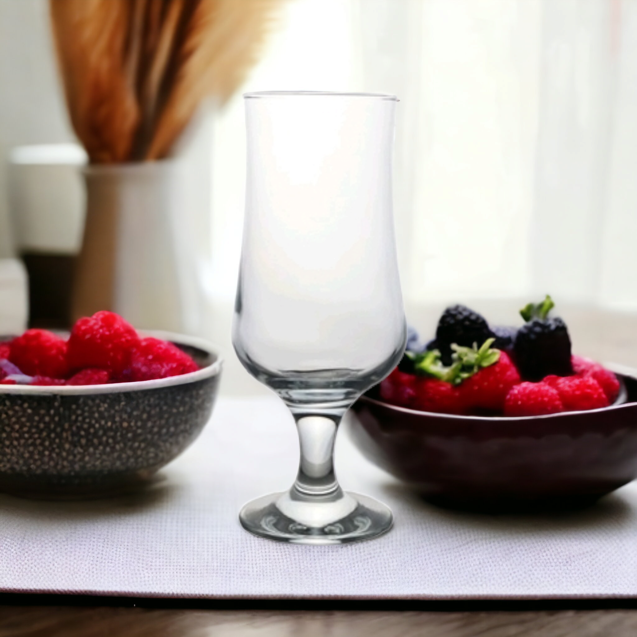 Pasabahce Tulipe Glass Tumbler 385ml Beer Glass Footed 6pack 23003