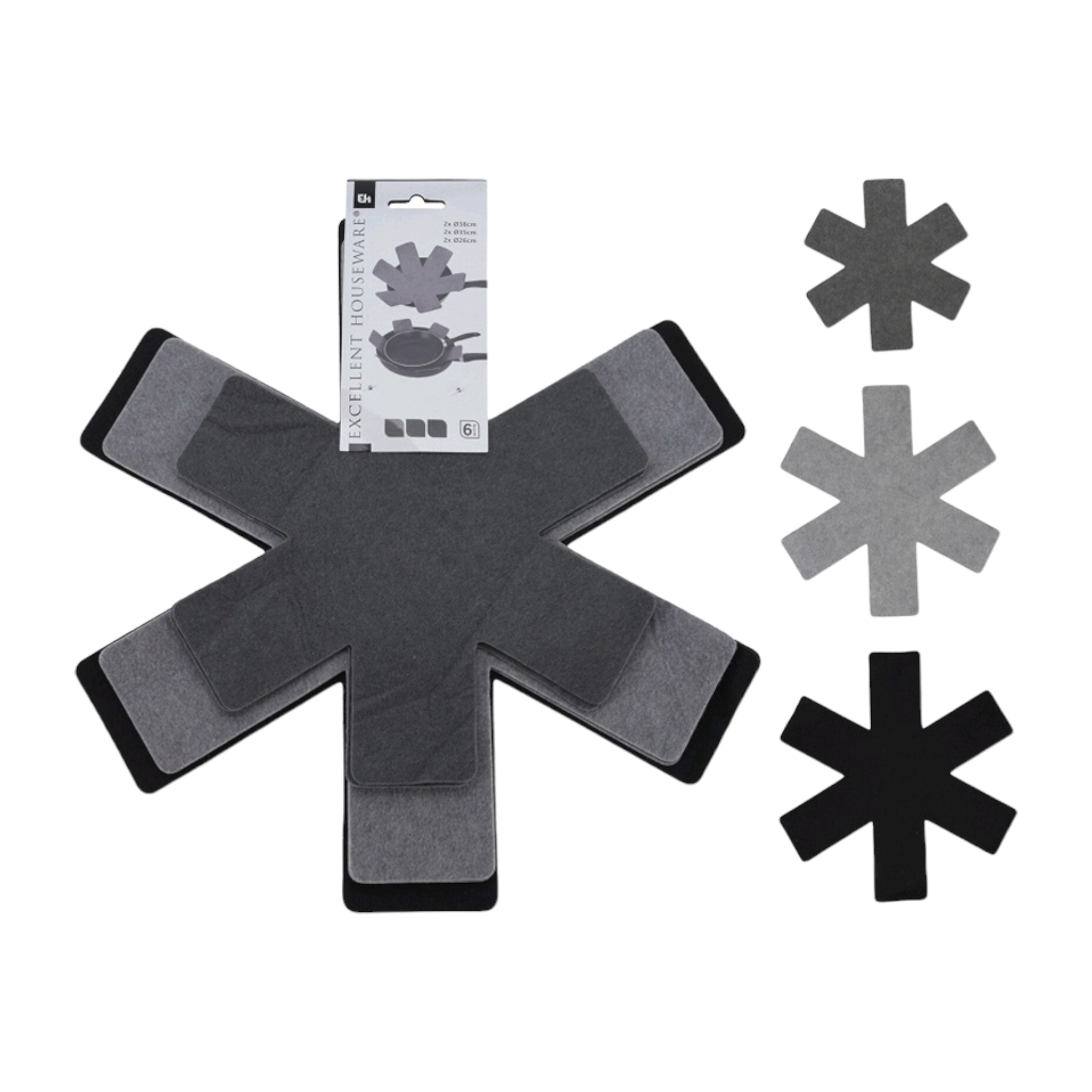 EH Felt Pan Protectors 38cm 6pc Set 19003