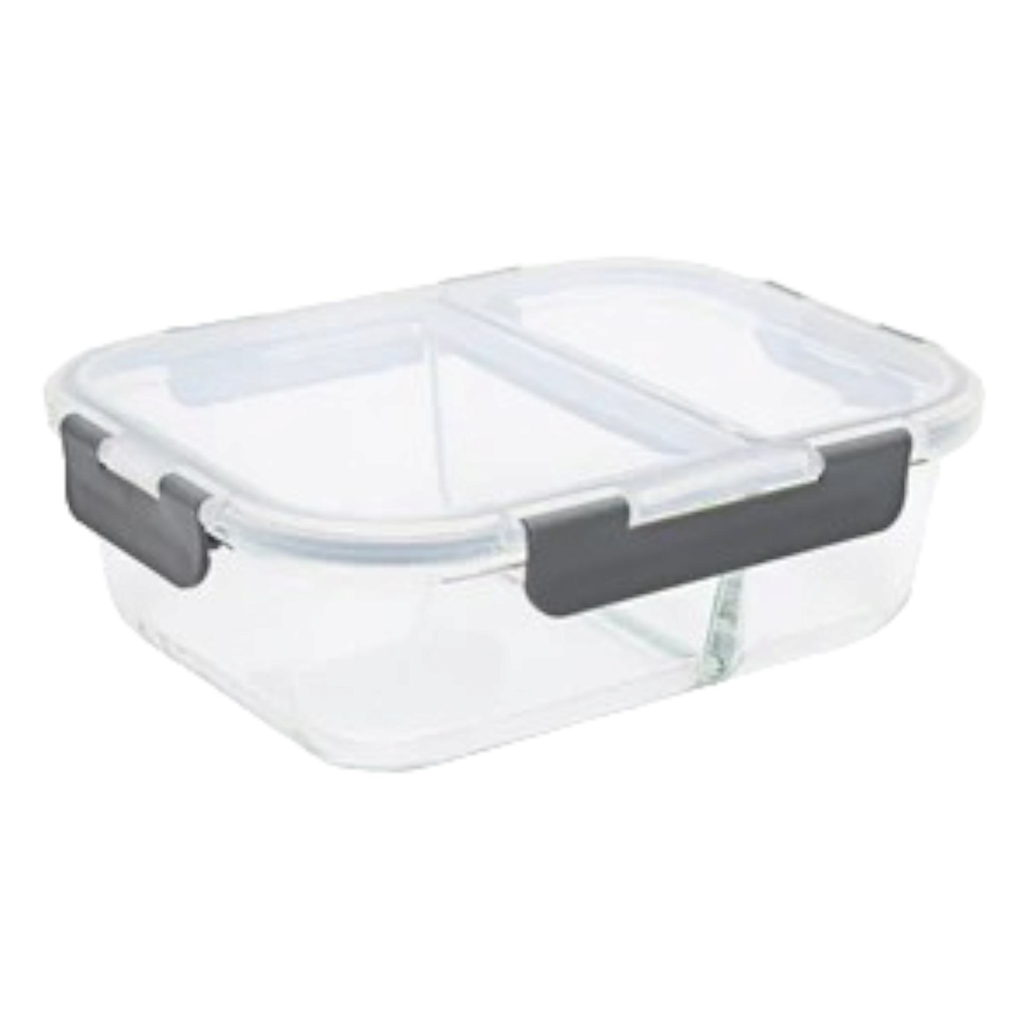 Consol Madrid 2-Division Storage Container with Clip on Lid 1.36L 17173