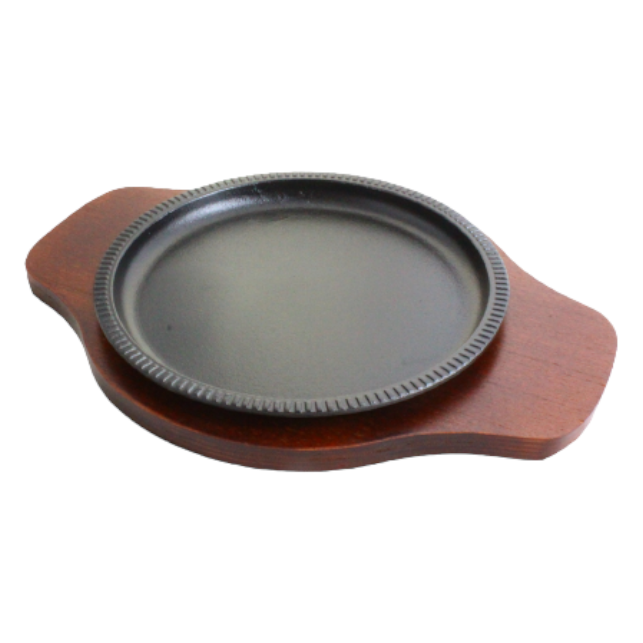 Serving Pan Tray Metal Round Shape with Serving Board XHS064