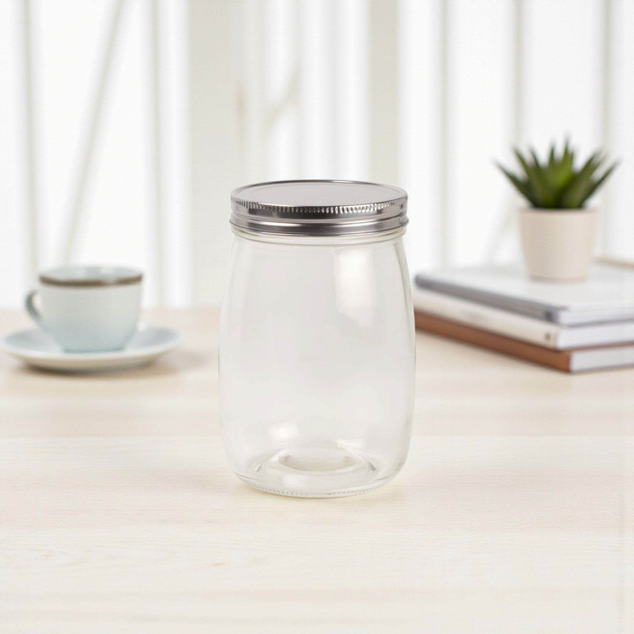 180ml Plastic PVC Bottle with Silver Lid