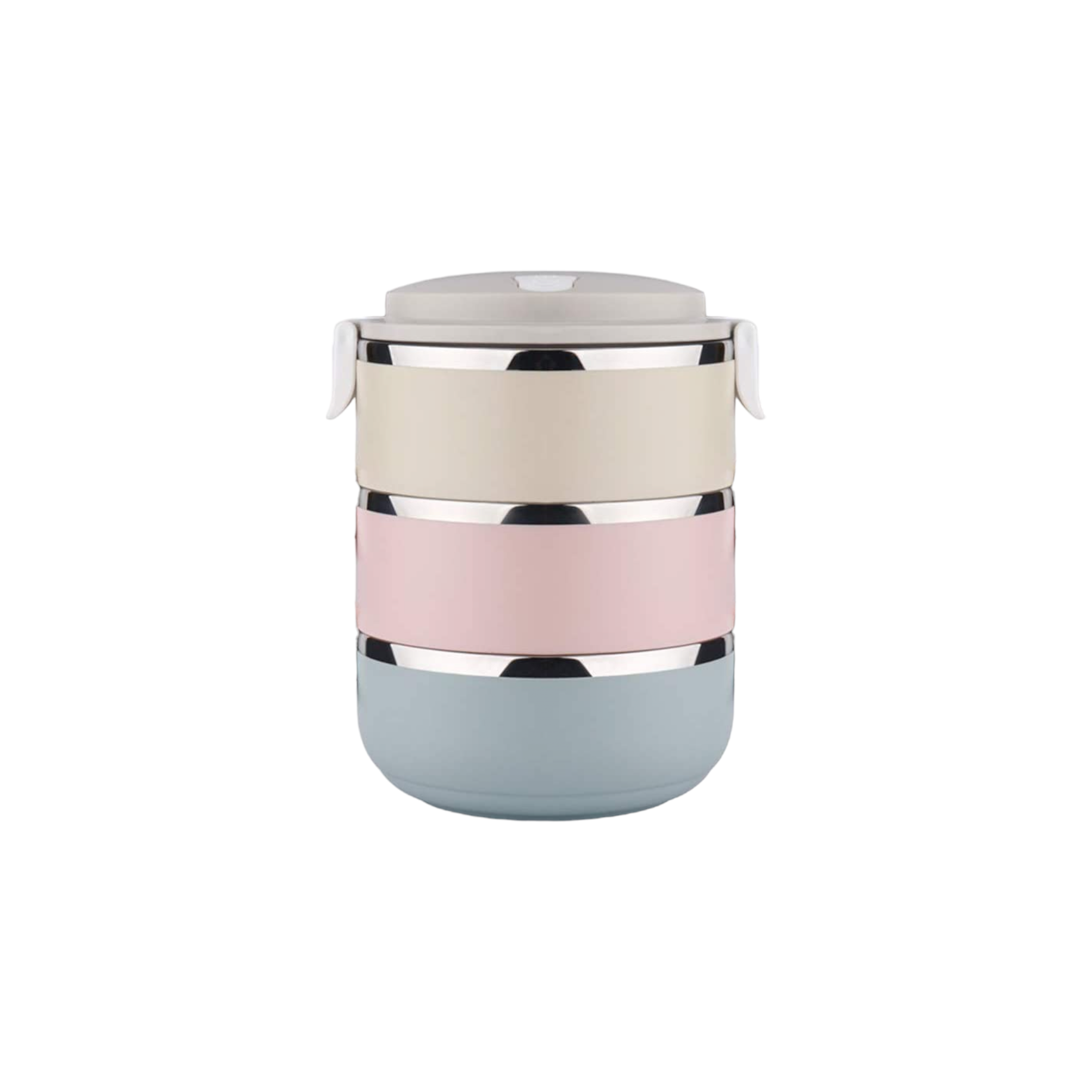 Stainless Steel Lunch Box 3 Piece Tier Stackable Leak-Proof Thermal Bento Boxes