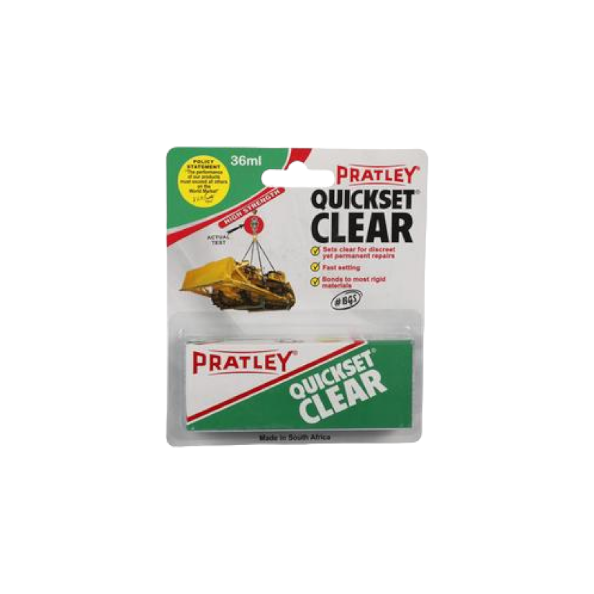 Pratley Quickset Glue Clear 36ml