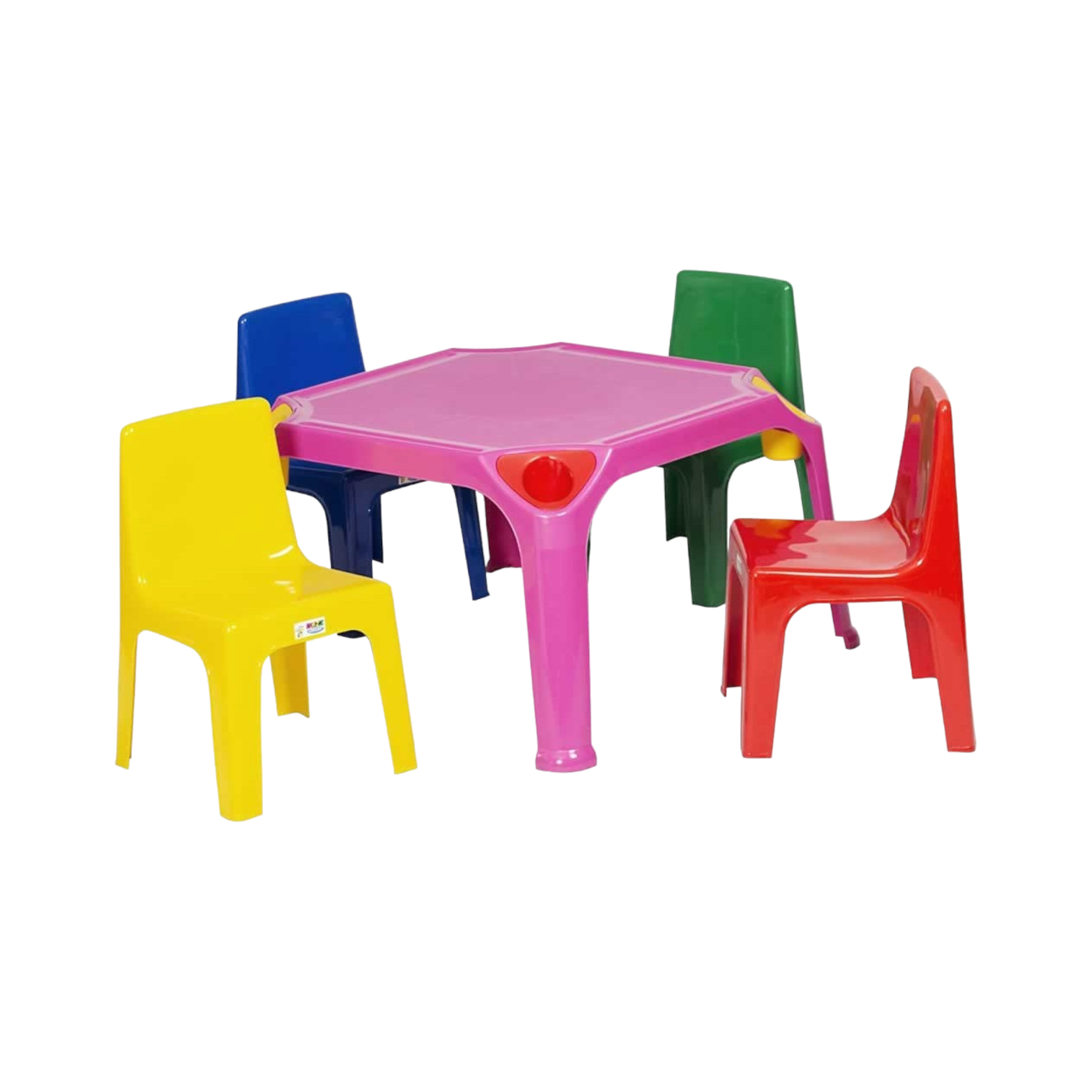 Kiddies Plastic Table With 4 Side Pencil Holder Buzz Kids