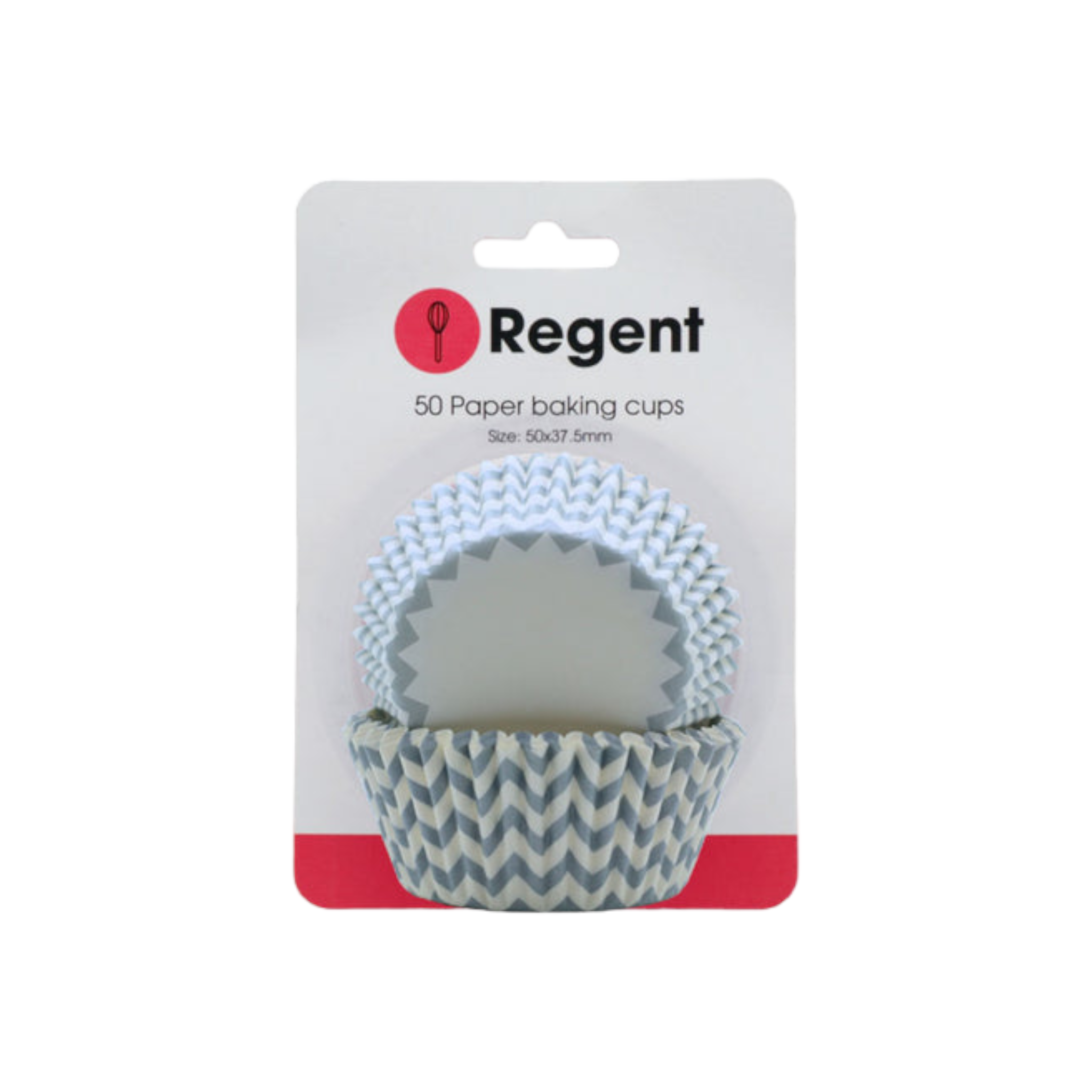 Regent Cake Cups Chevron Dove Grey 50Pcs 71505