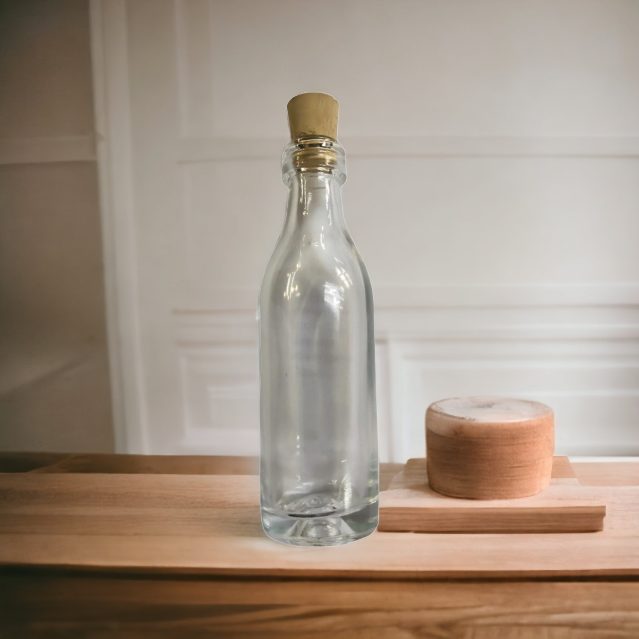 Consol 50ml Glass Mini Spirit Bottle with Cork Lid