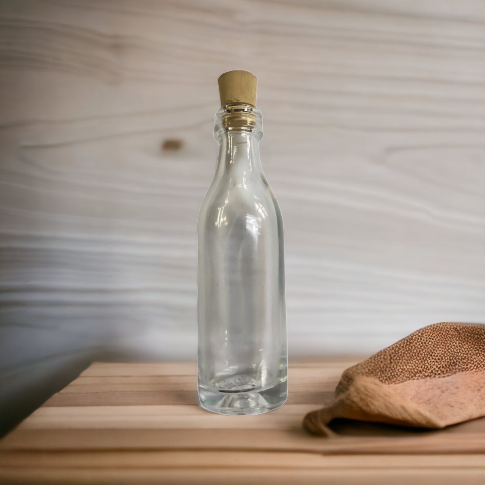 Consol 50ml Glass Mini Spirit Bottle with Cork Lid