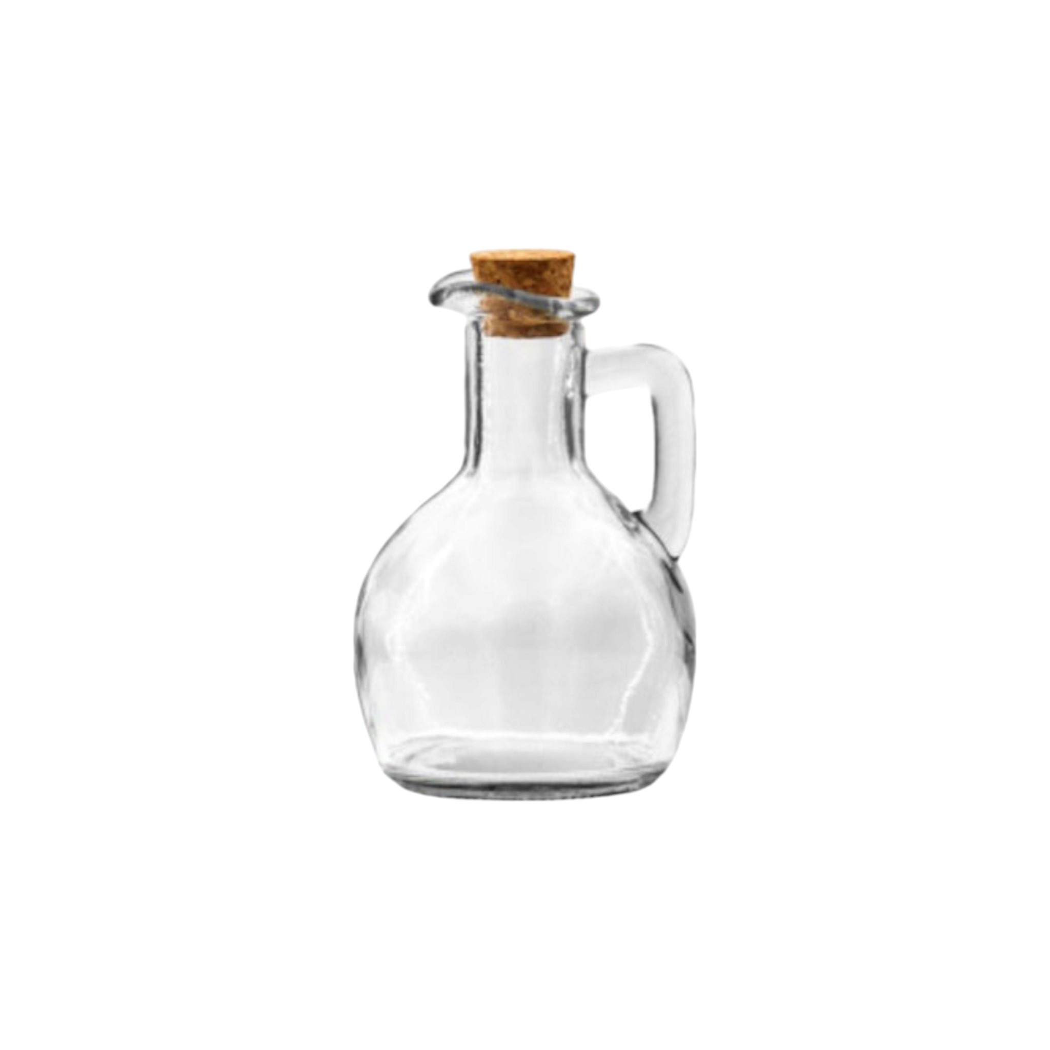 Regent Glass Bottle Oil Vinegar 170ml with Cork Lid Handle