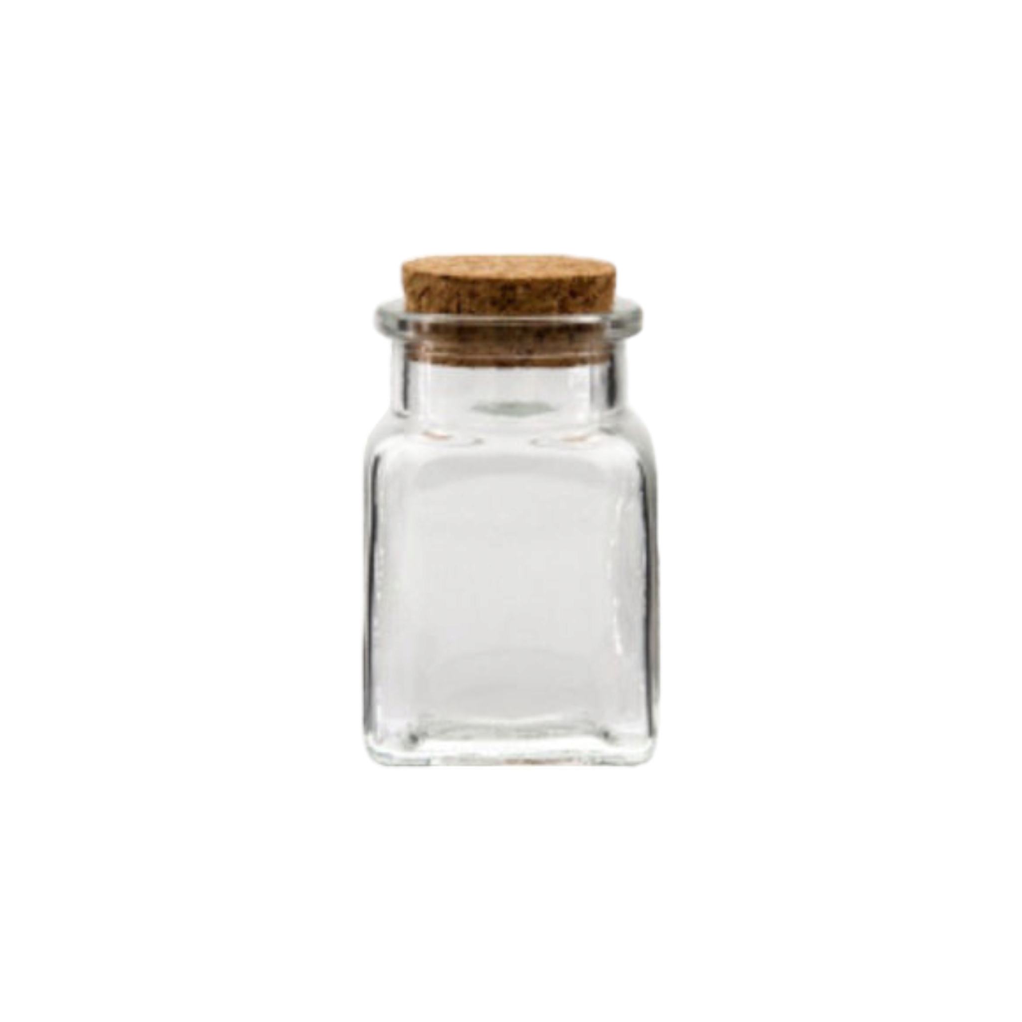Regent Glass Bottle 160ml Square with Cork Lid 1pc 15096