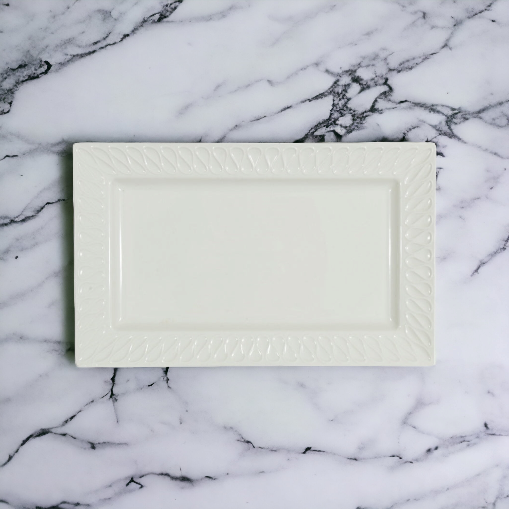 Ceramic Serving Platter Rectangular 30.5x18.5x2.5cm 32631