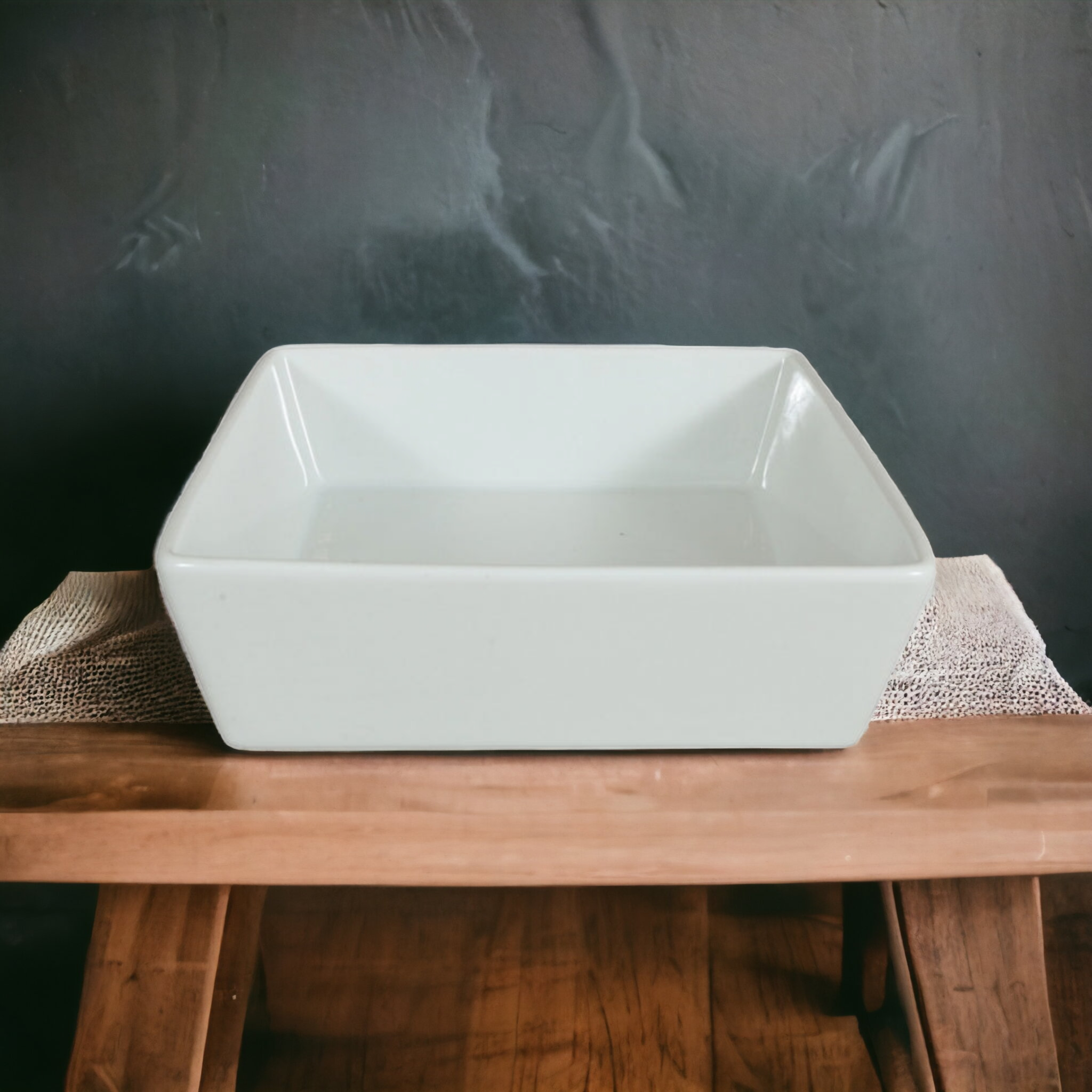 Ceramic Serving Bowl Square 17.5x5cm 32822