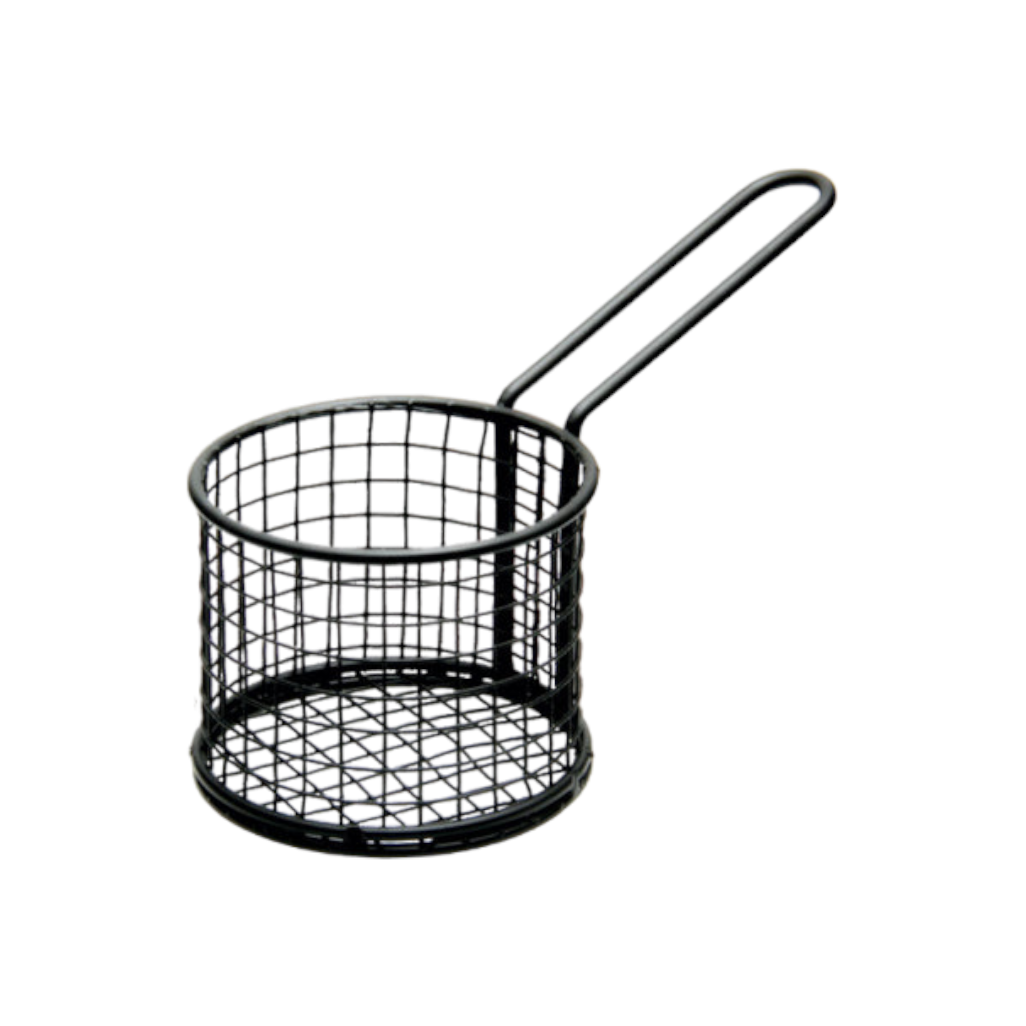 Regent Chip Fry Serving Basket Round Black 41606