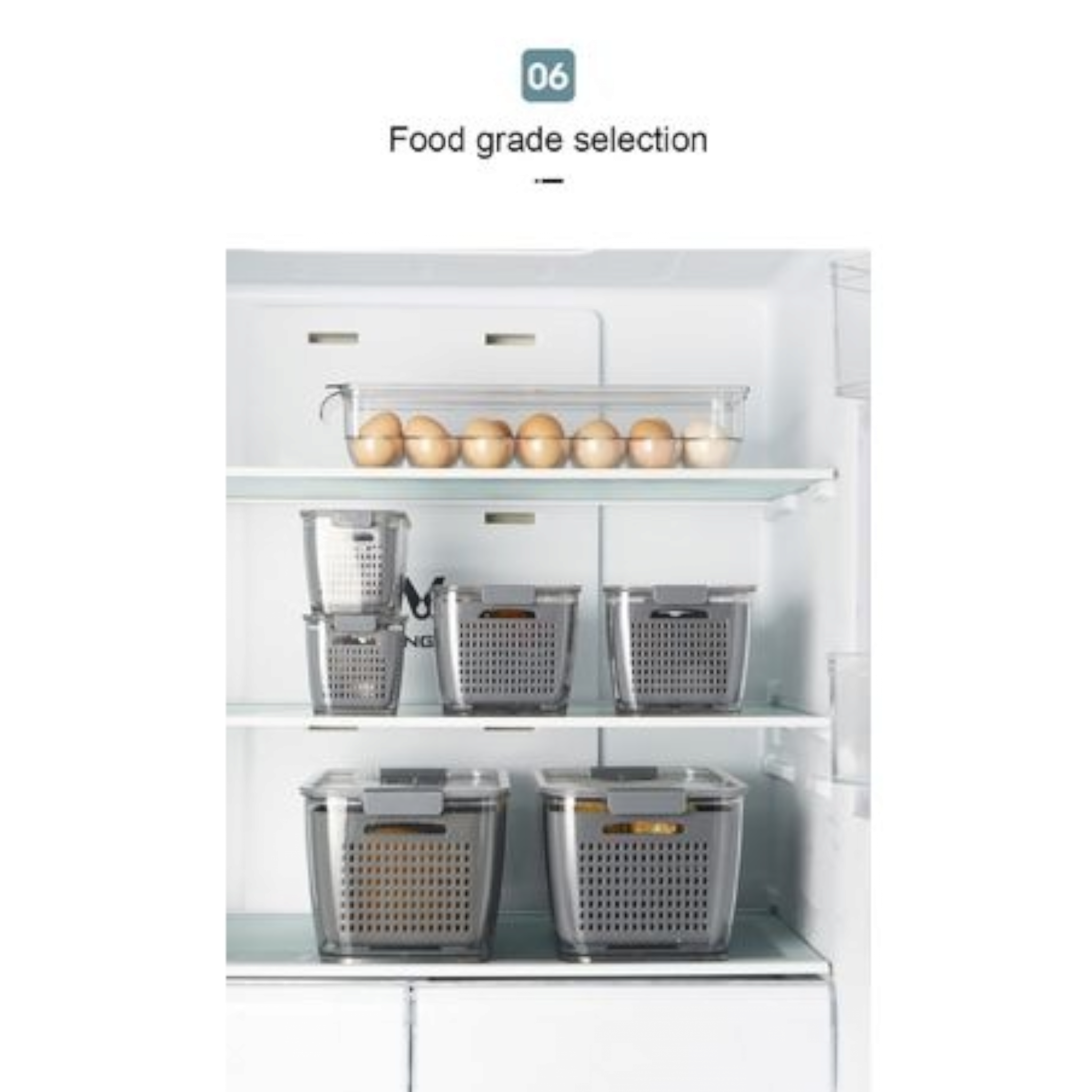 Refrigerator Fruit 'n Vegetable Storage and Drain Basket XP1234
