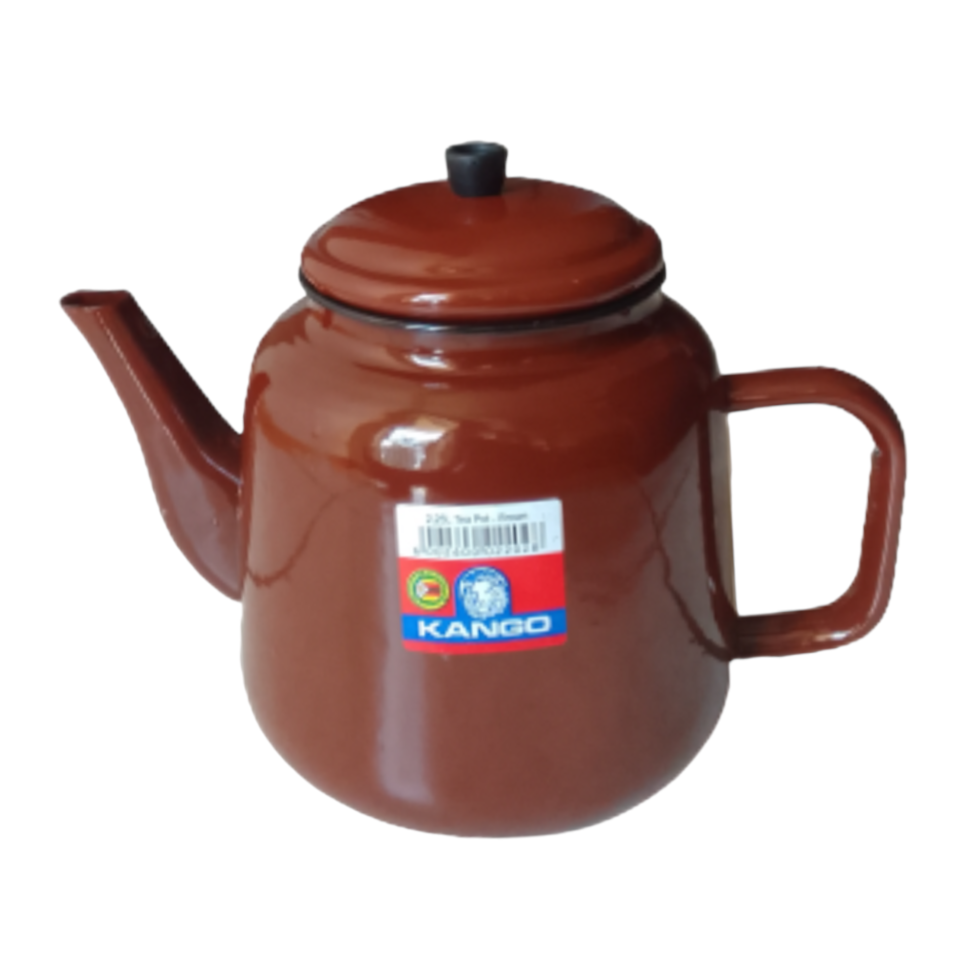Kango Enamel Teapot 2.25L Brown BN12622