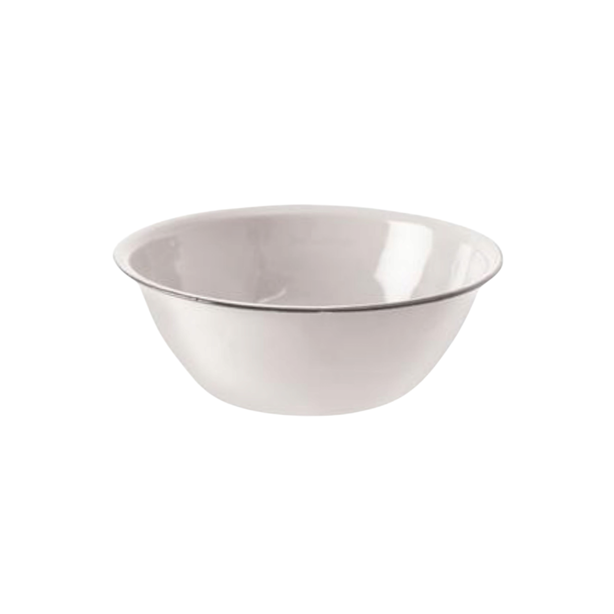 Enamel Mixing Bowl 20cm White Cash Bowl