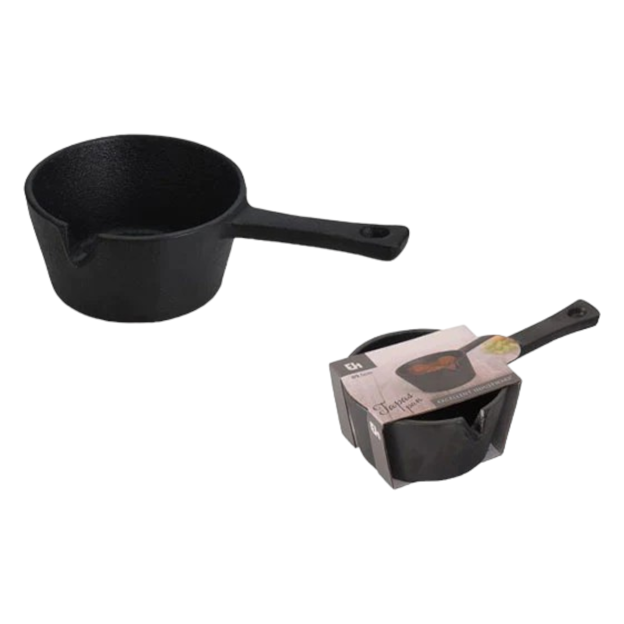 Tapas Metal Cast Iron Sauce Pan 17x10.5x5cm 13154