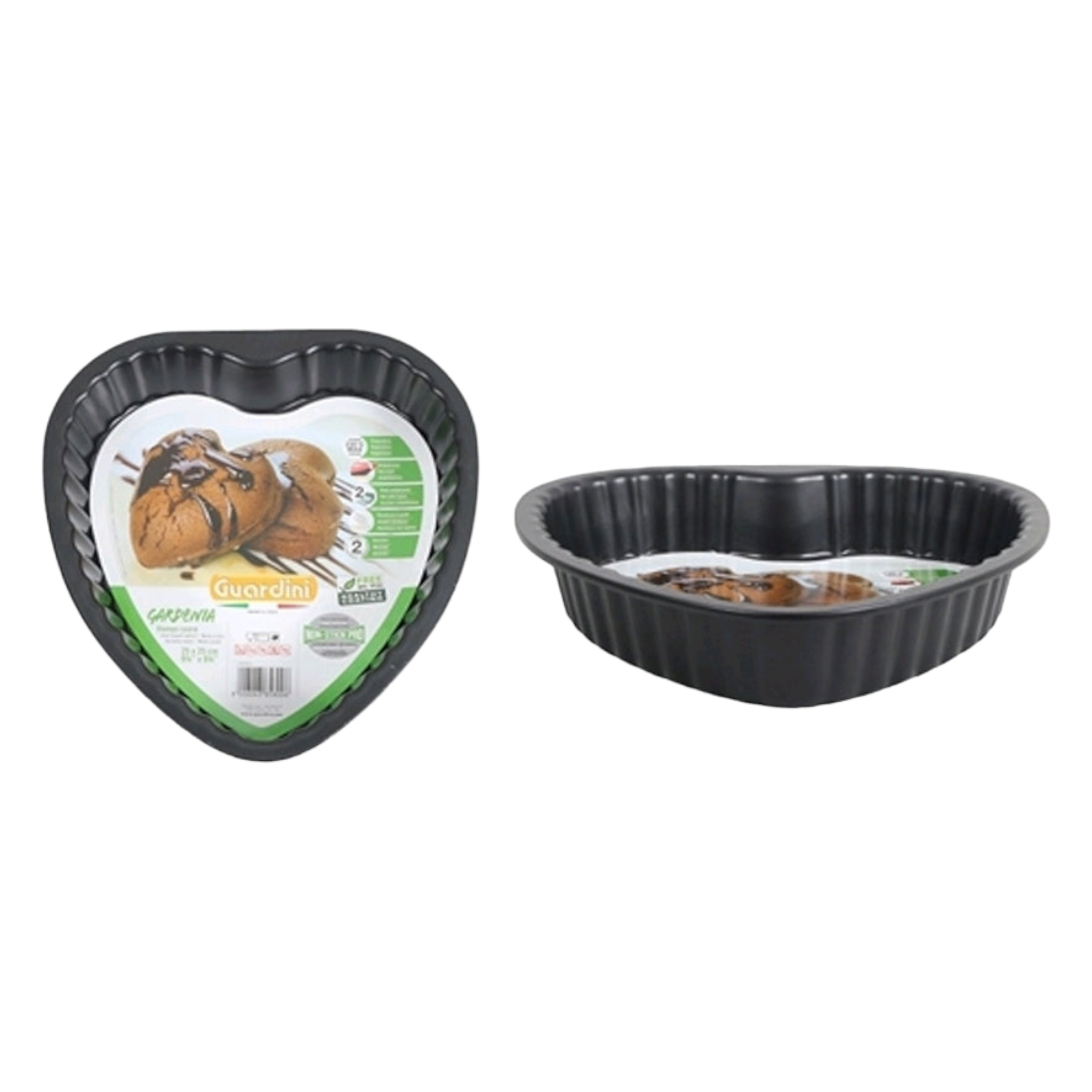 Guardini Baking Cake Tin Heart Mould Black 33418