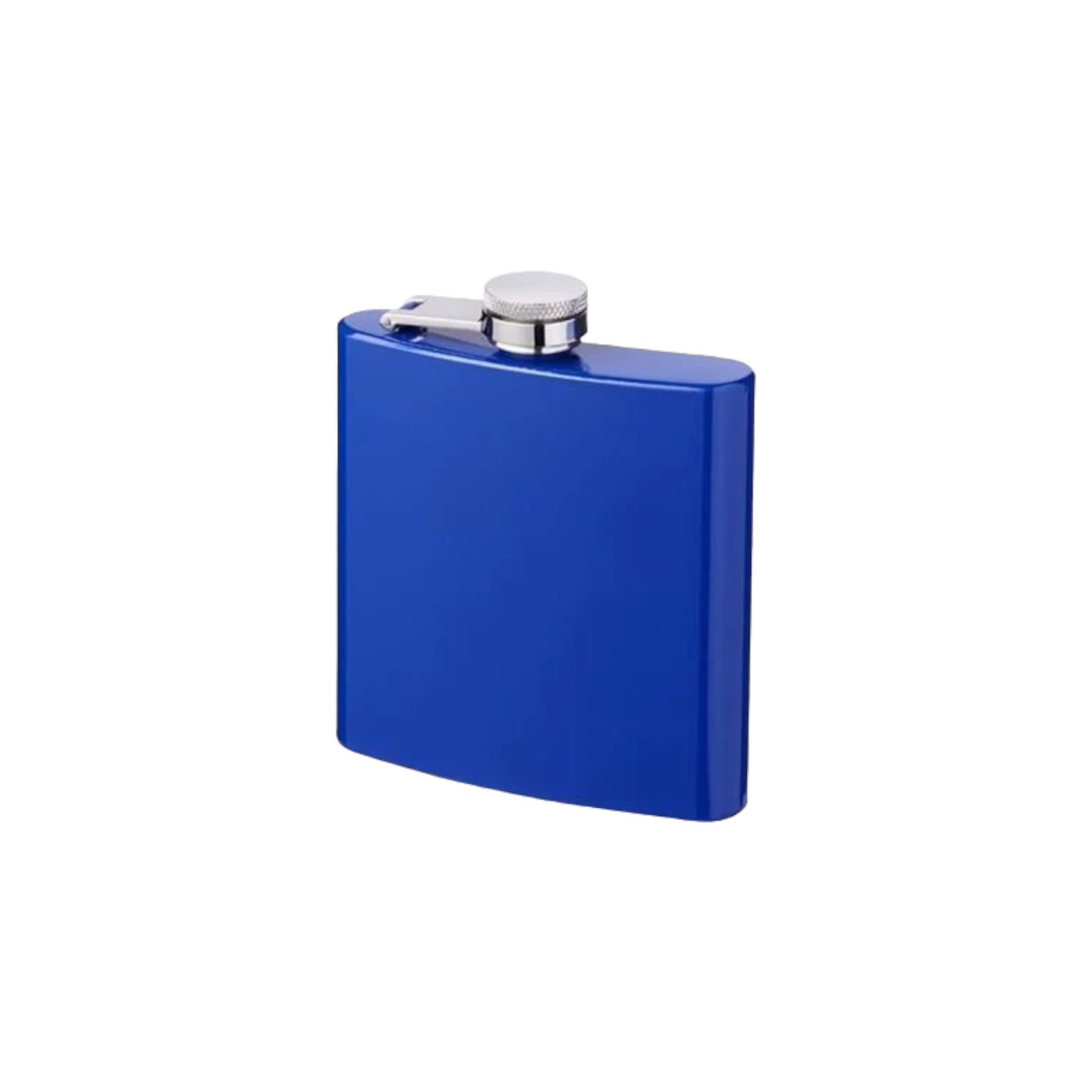 Hip Flask Blue 175ml with Print