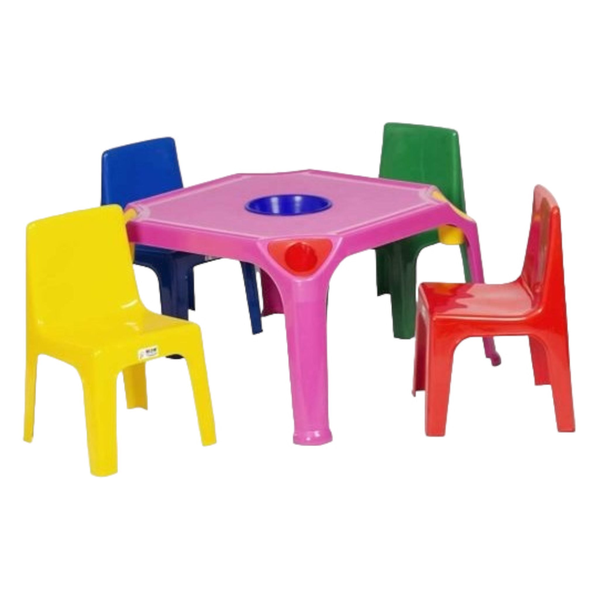Kiddies Plastic Table with Bowl Hole Buzz Kids