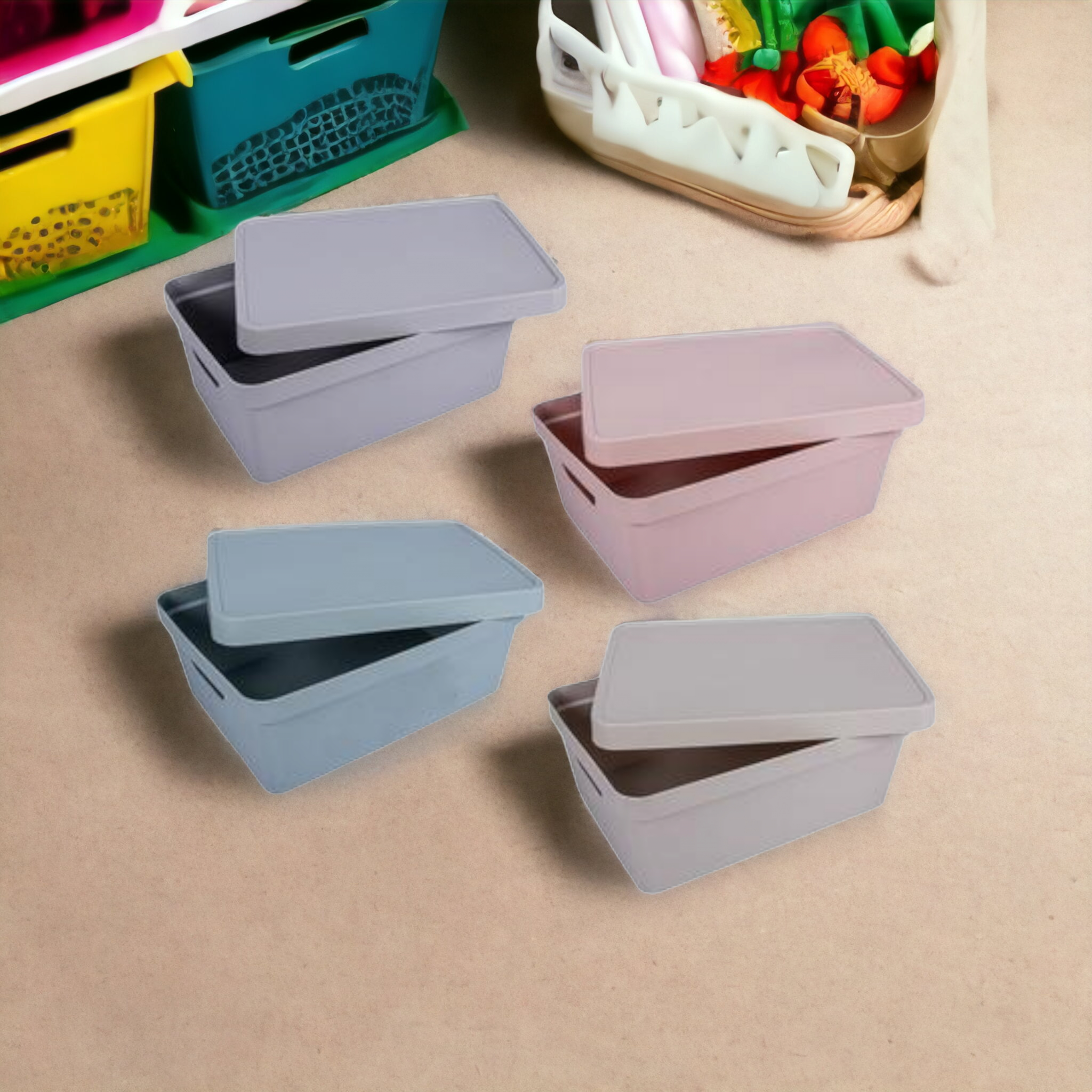 Plastic Storage Box Vinto Design 11L with Lid