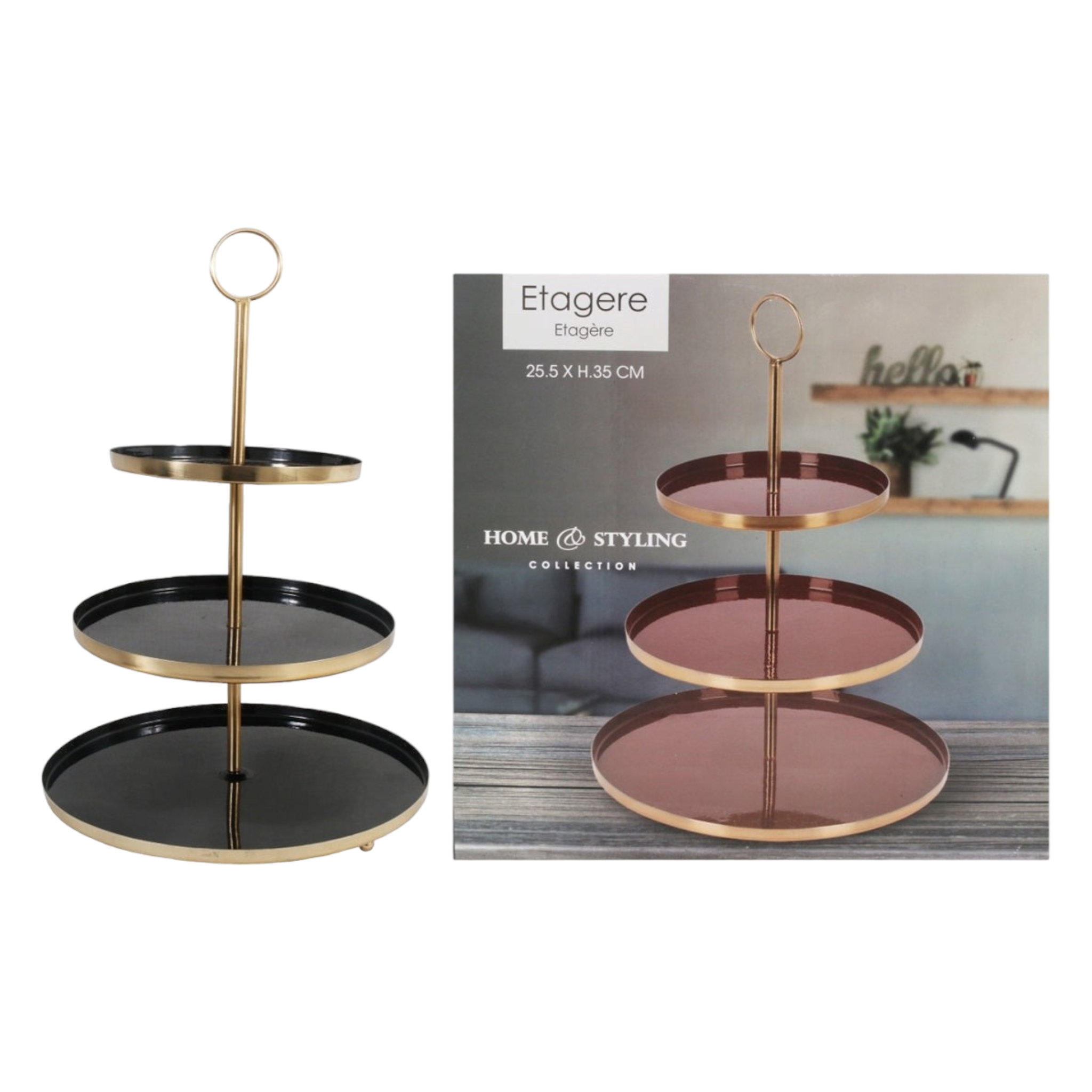Etagare 3-Tier Patisserie Cake Server Stand 21116