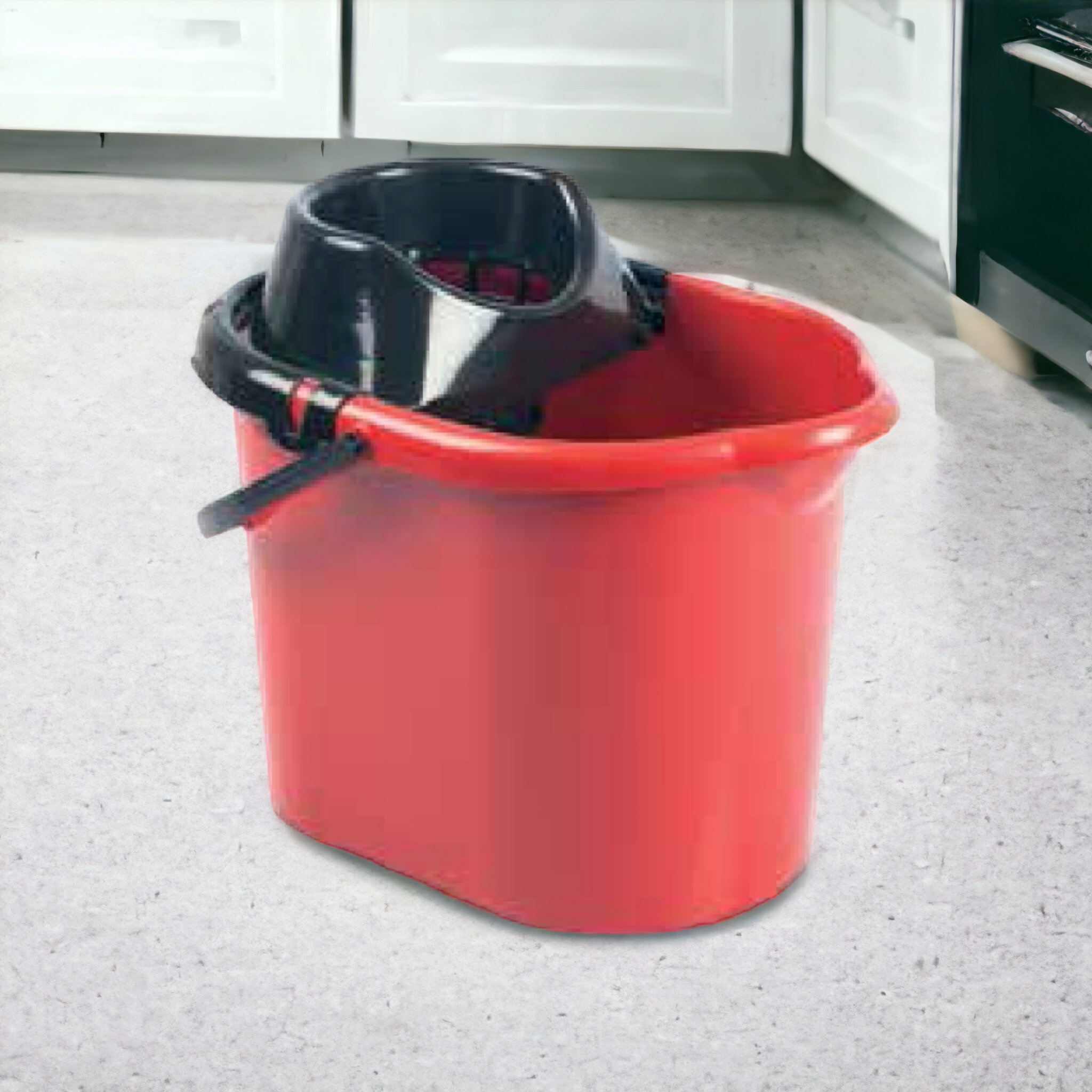 Nu Ware Plastic Eco Mop Bucket with Squeezer 14L IC-TP141-5