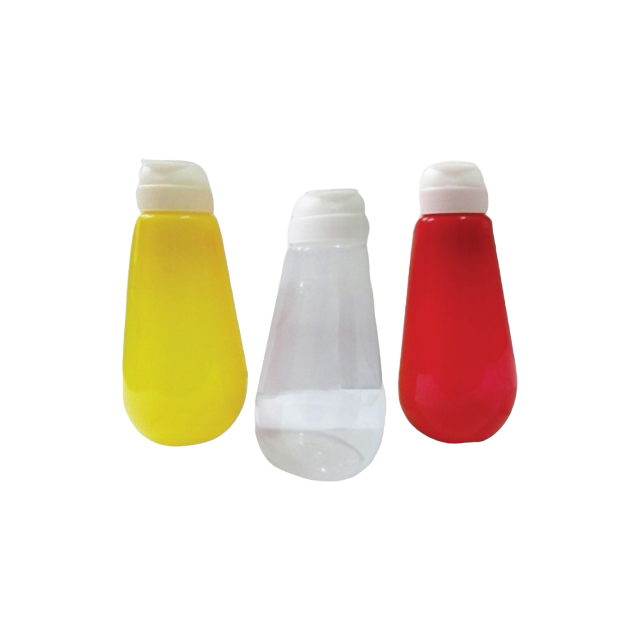 Nu Ware Squeeze Sauce Bottle Tomato-Mustard-Vinegar 3pc Set KC-SBKMV