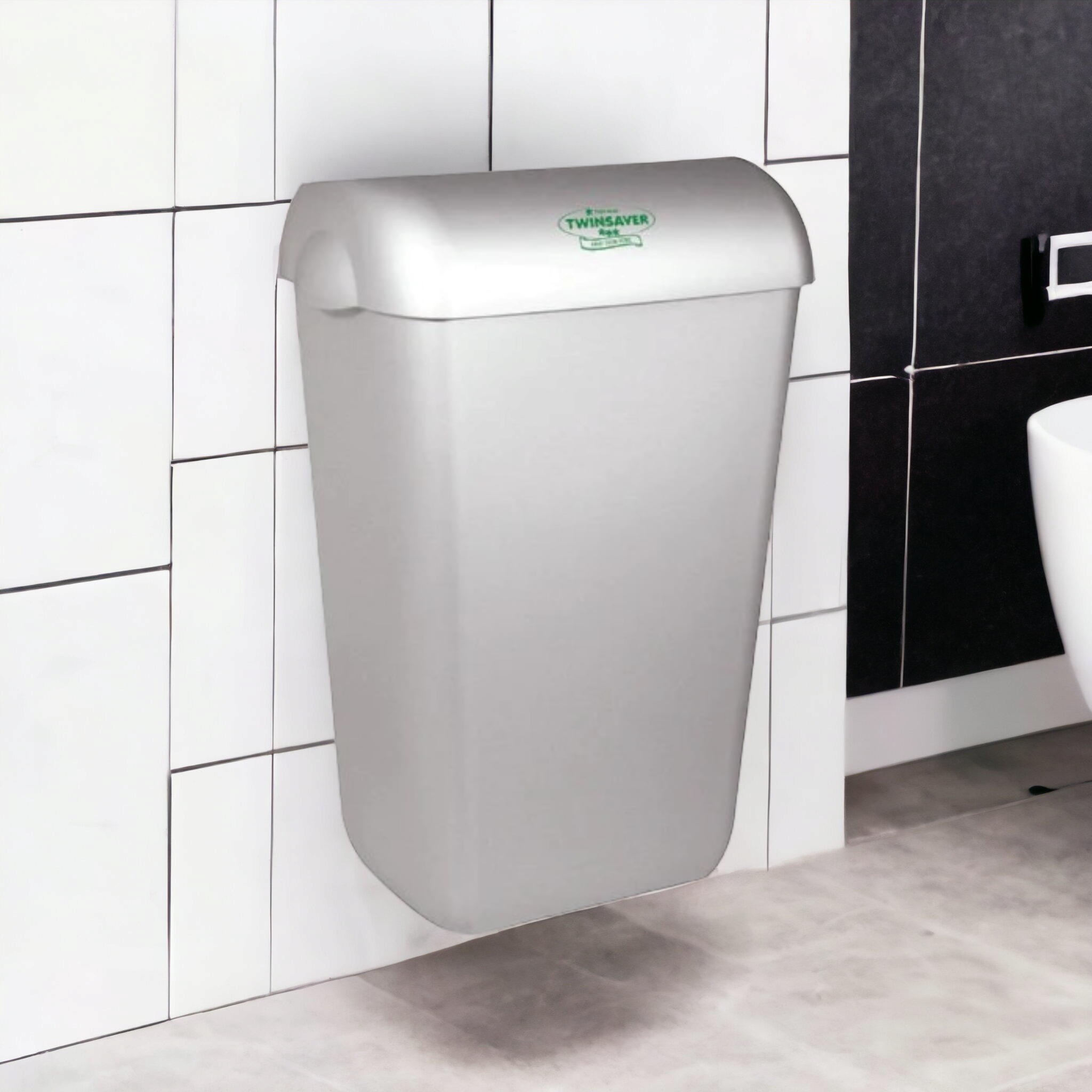 Twinsaver Endurance 23L Wall Bin with Lid White 0935