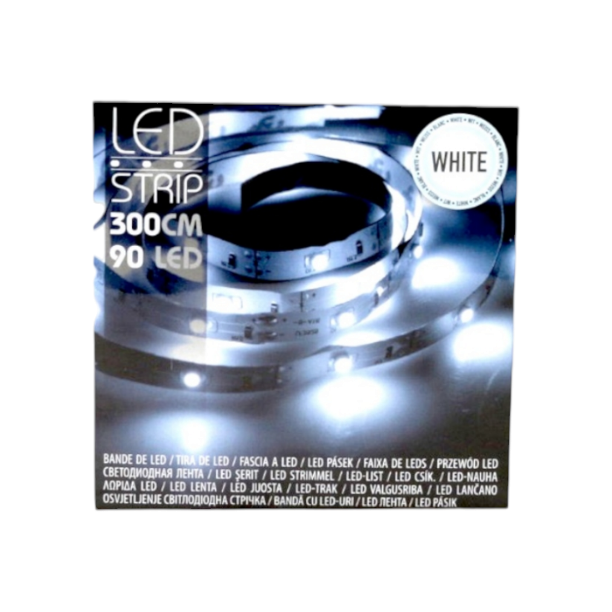 LED Strip Light 3m 30-Leds Cold White Battery operated Internal Garland with Illumination 22300