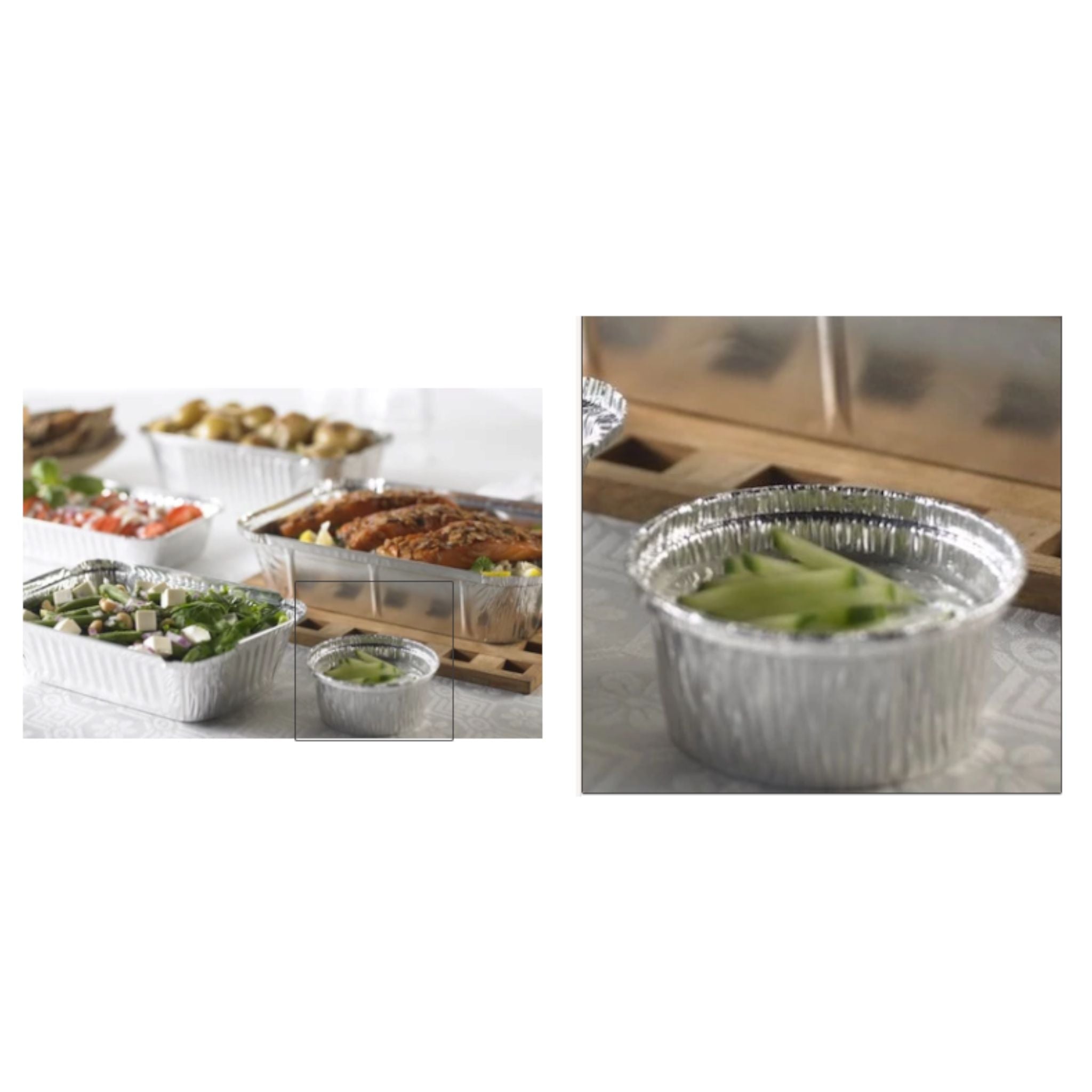 Aluminum Foil Baking Cup Disposable 2111P 1pc