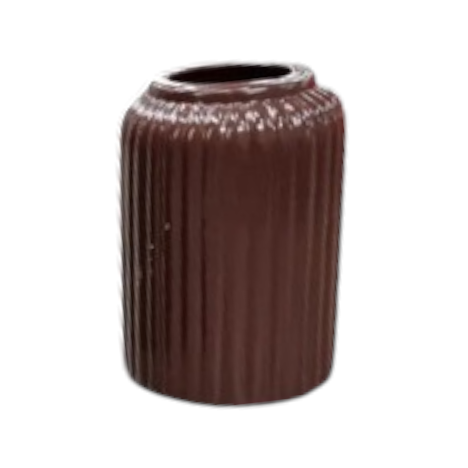 Vase Louise Ribbed Bottle Base Metallic 36x11cm Bronze