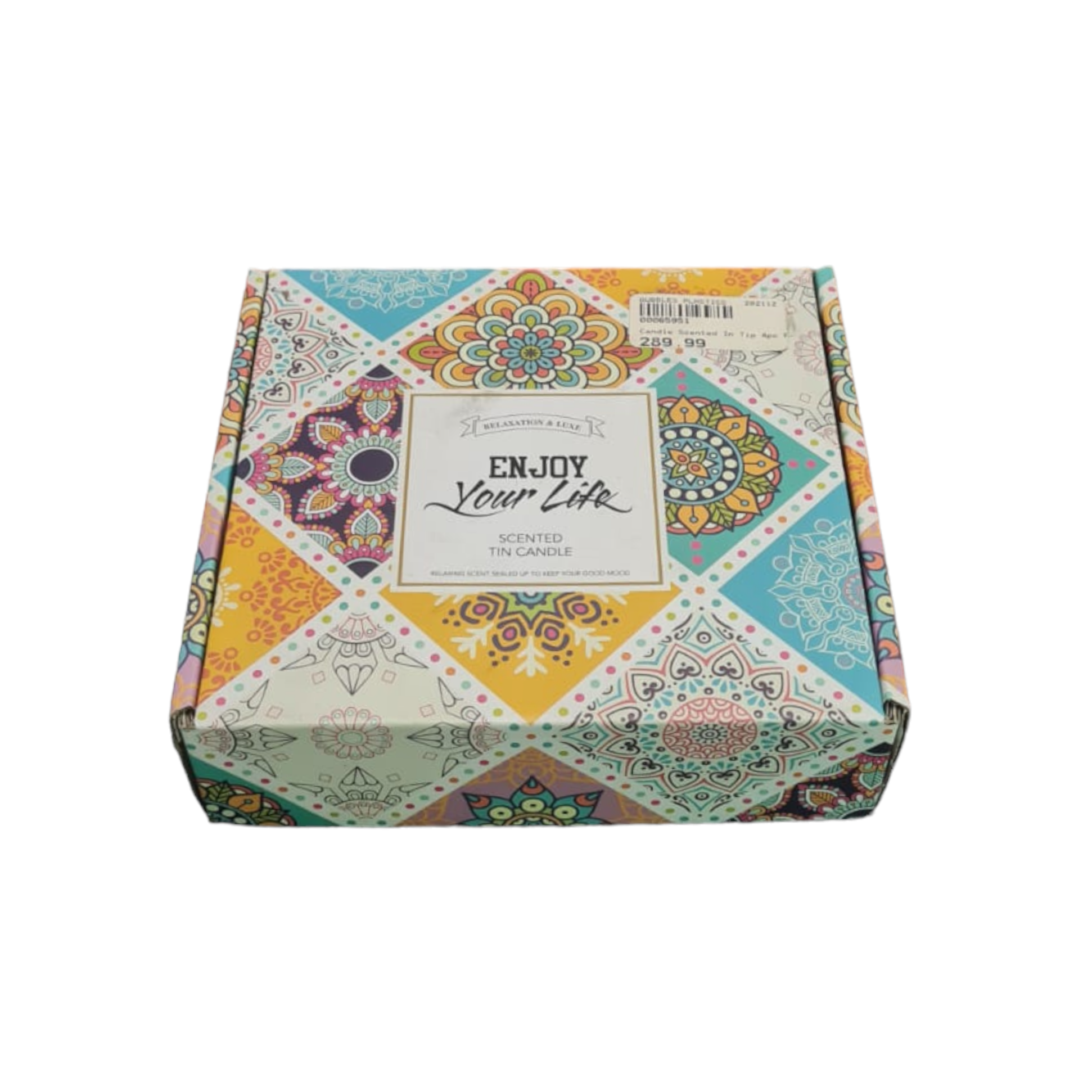 Moroccan Inspired Scented Tin Candle 4pc Gift Box Set